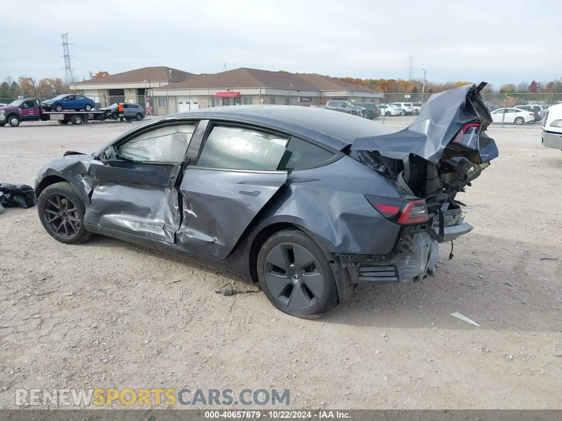 3 Photograph of a damaged car 5YJ3E1EB9PF634742 TESLA MODEL 3 2023