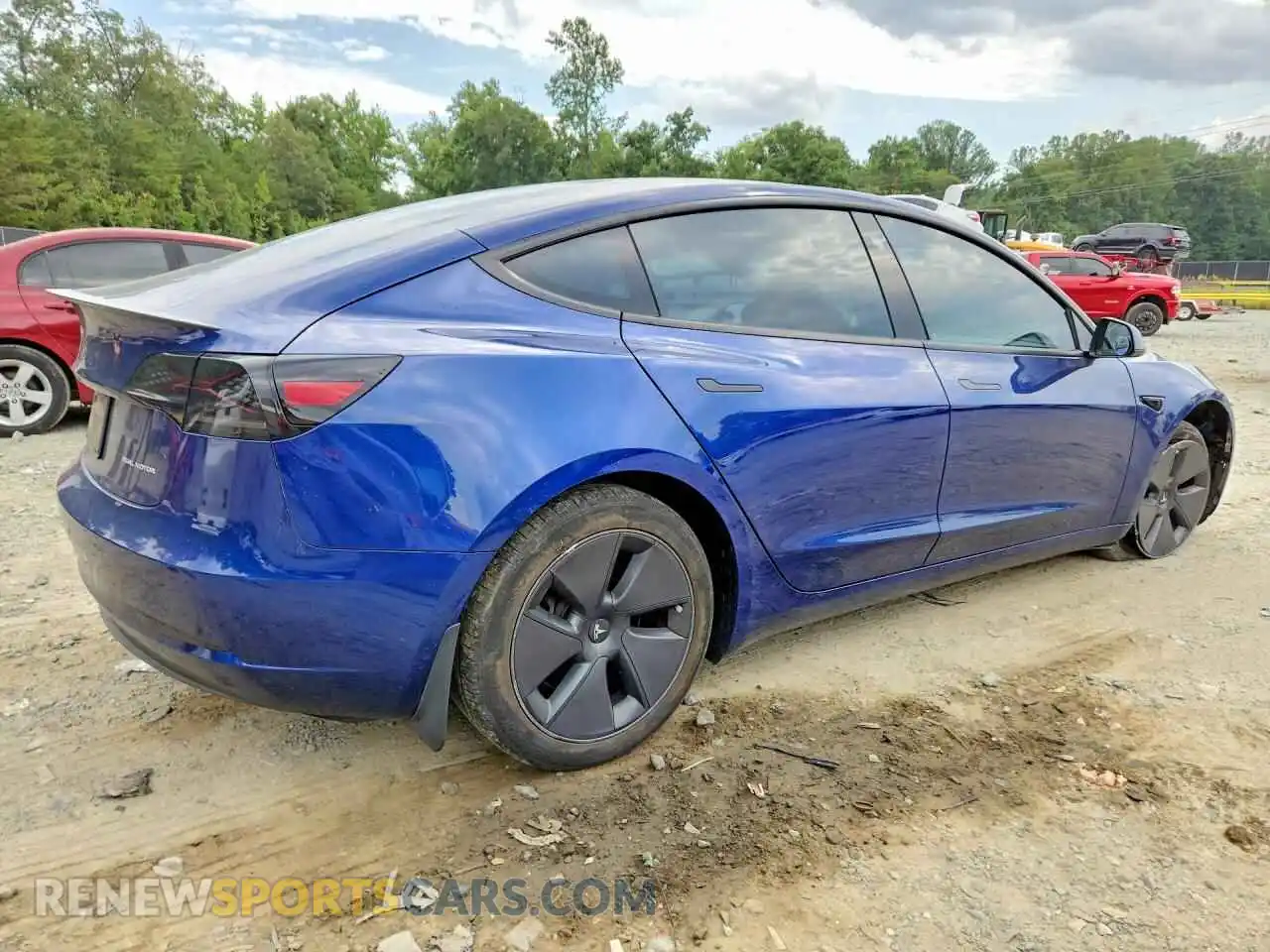 3 fotografías del automóvil dañado 5YJ3E1EB9PF635356 TESLA MODEL 3 2023