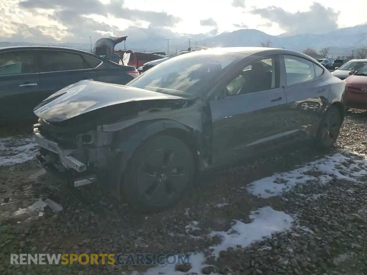1 Photograph of a damaged car 5YJ3E1EB9PF636880 TESLA MODEL 3 2023