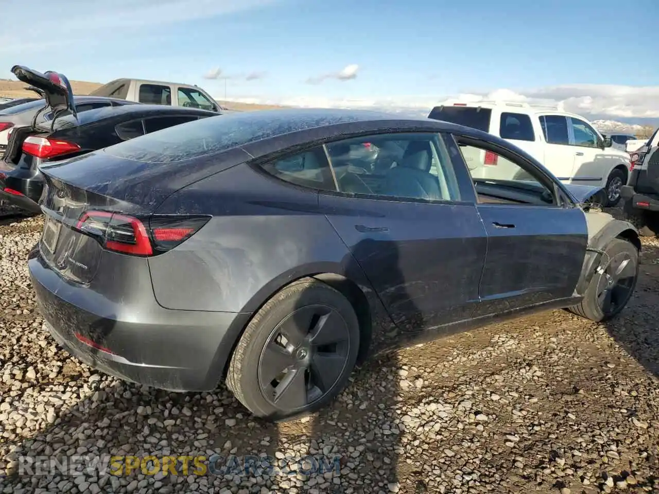 3 Photograph of a damaged car 5YJ3E1EB9PF636880 TESLA MODEL 3 2023