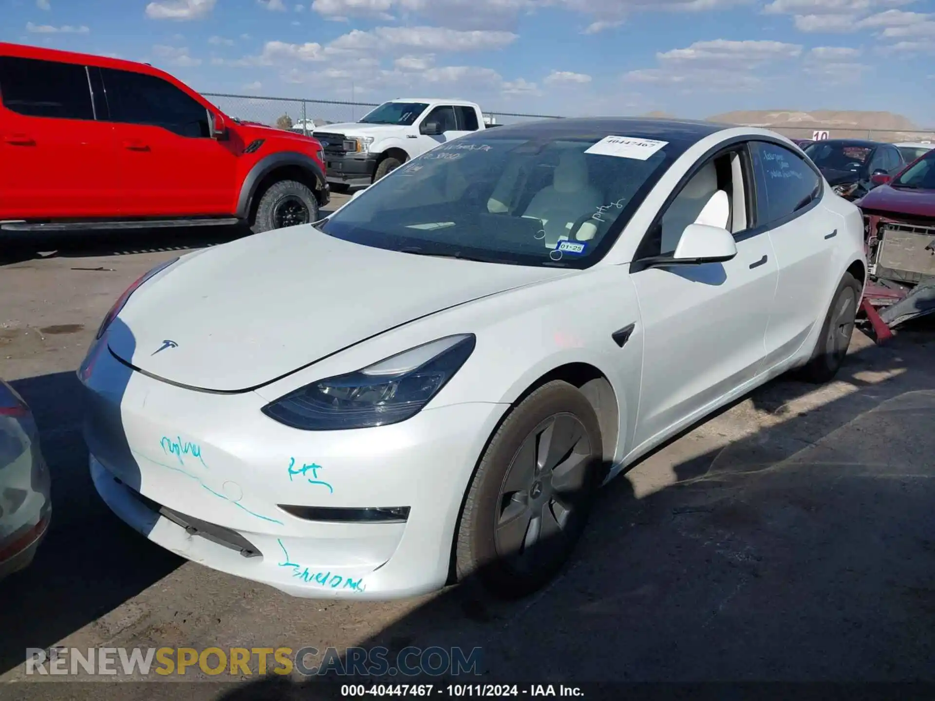 2 Фотография поврежденного автомобиля 5YJ3E1EB9PF675730 TESLA MODEL 3 2023