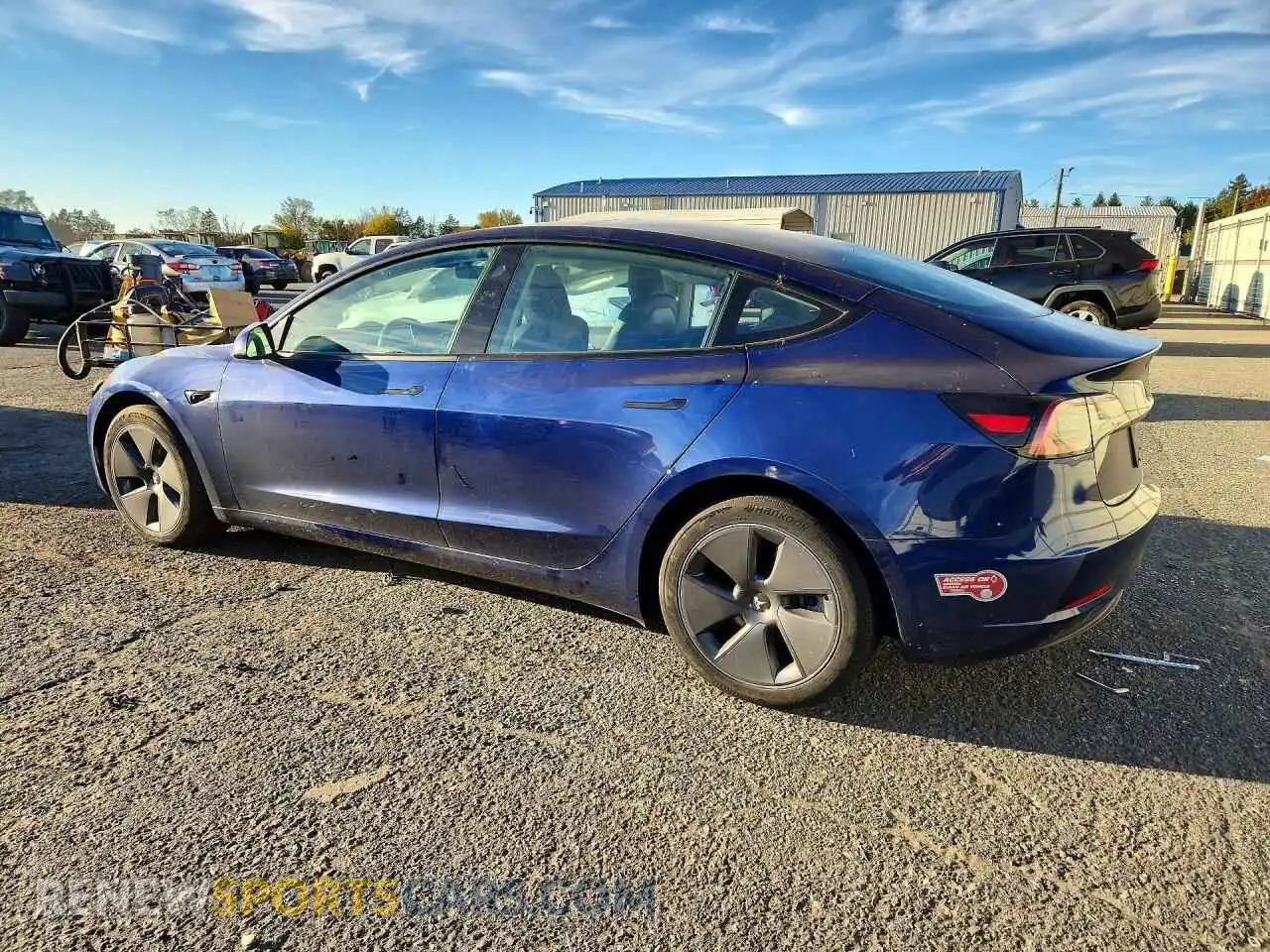 2 fotografías del automóvil dañado 5YJ3E1EB9PF698814 TESLA MODEL 3 2023