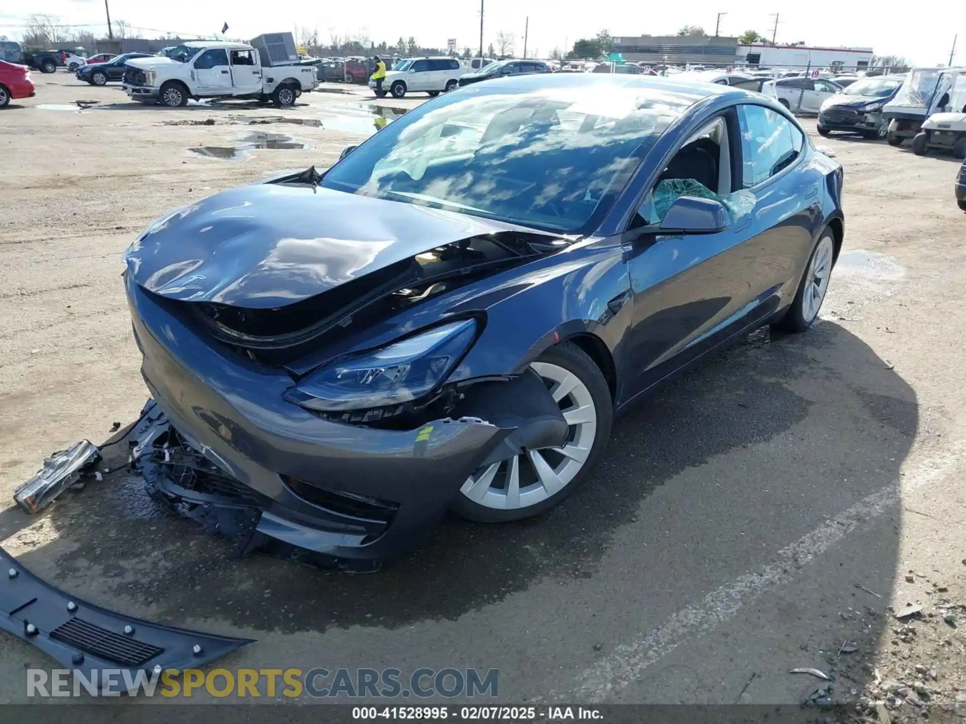 2 Photograph of a damaged car 5YJ3E1EB9PF713229 TESLA MODEL 3 2023