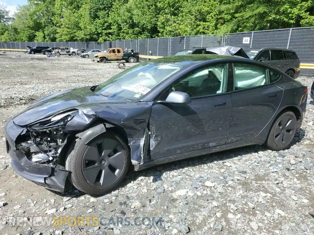 1 Photograph of a damaged car 5YJ3E1EBXPF389062 TESLA MODEL 3 2023