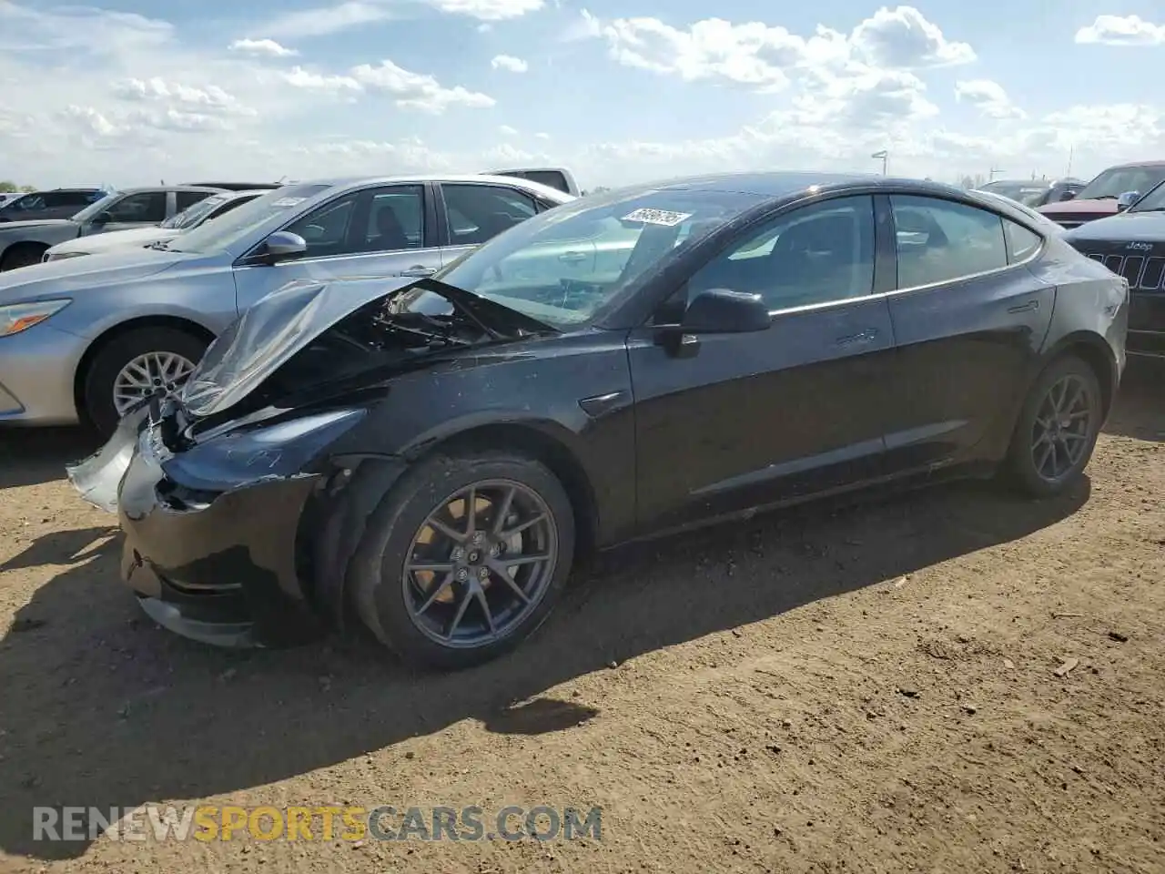 1 Photograph of a damaged car 5YJ3E1EBXPF633082 TESLA MODEL 3 2023