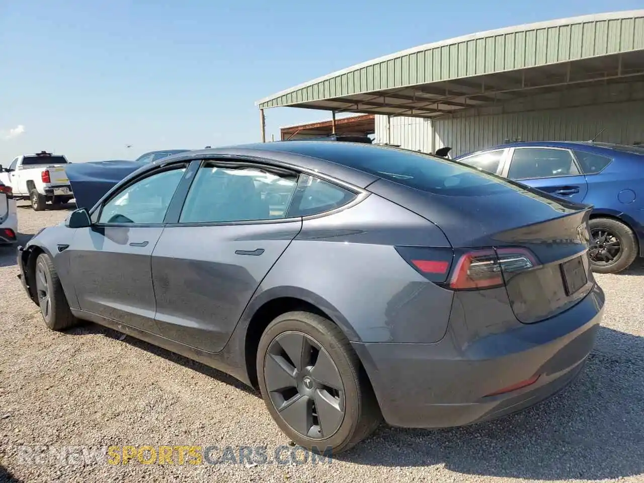2 Photograph of a damaged car 5YJ3E1EBXPF675509 TESLA MODEL 3 2023