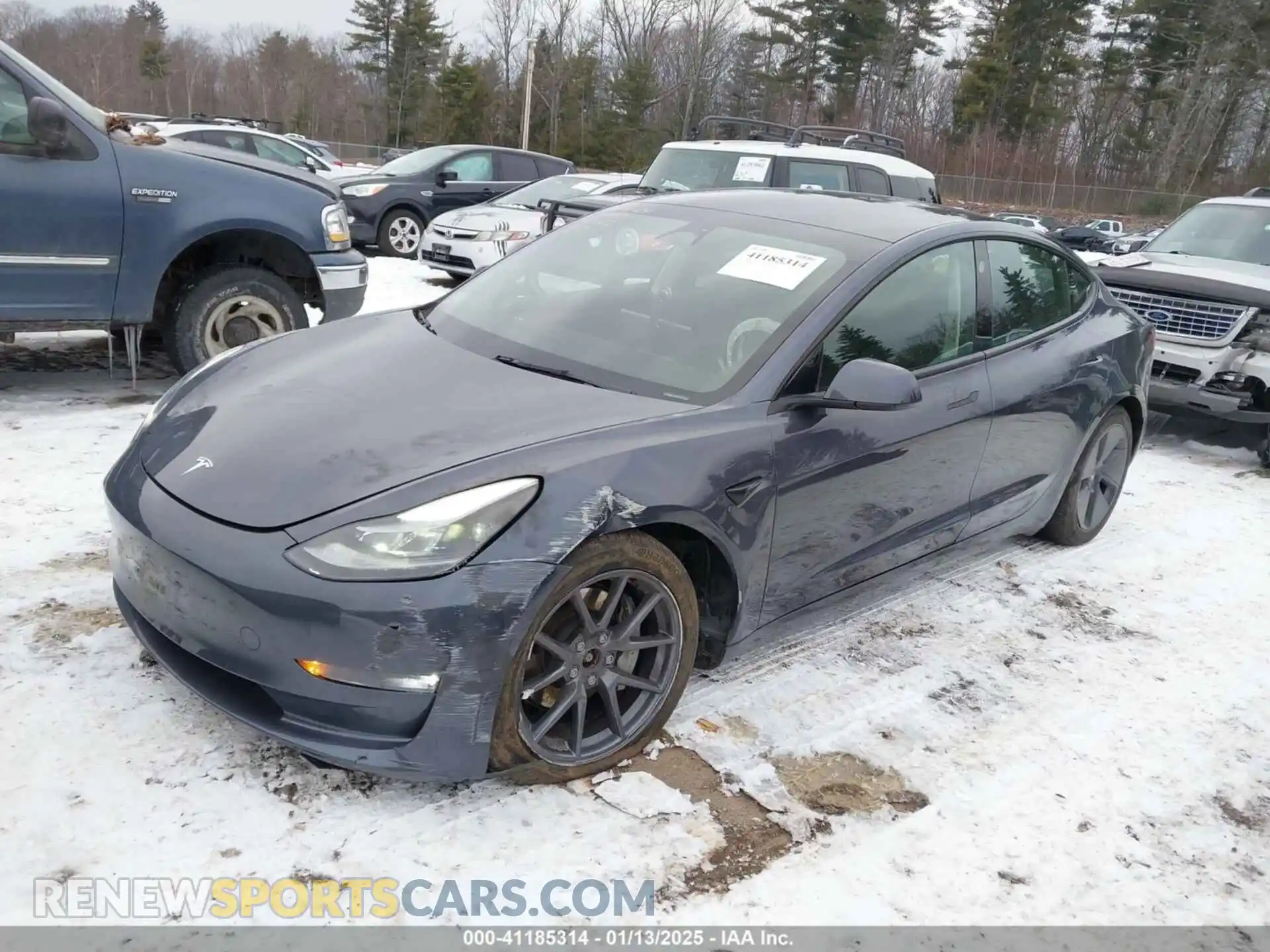 2 Photograph of a damaged car 5YJ3E1EBXPF708122 TESLA MODEL 3 2023
