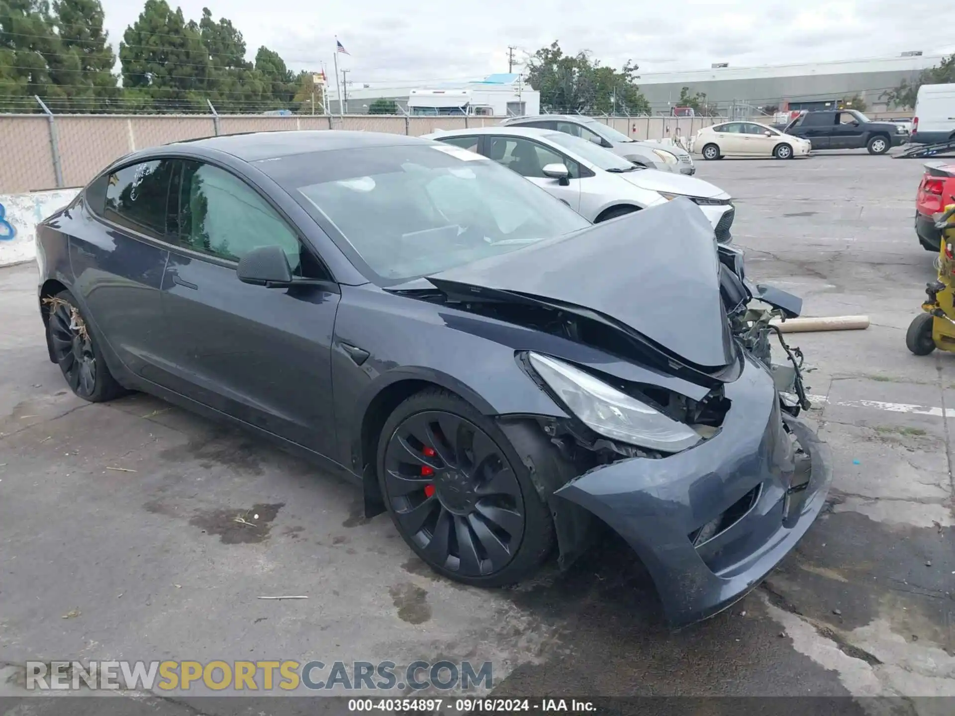 1 Photograph of a damaged car 5YJ3E1EC0PF498784 TESLA MODEL 3 2023