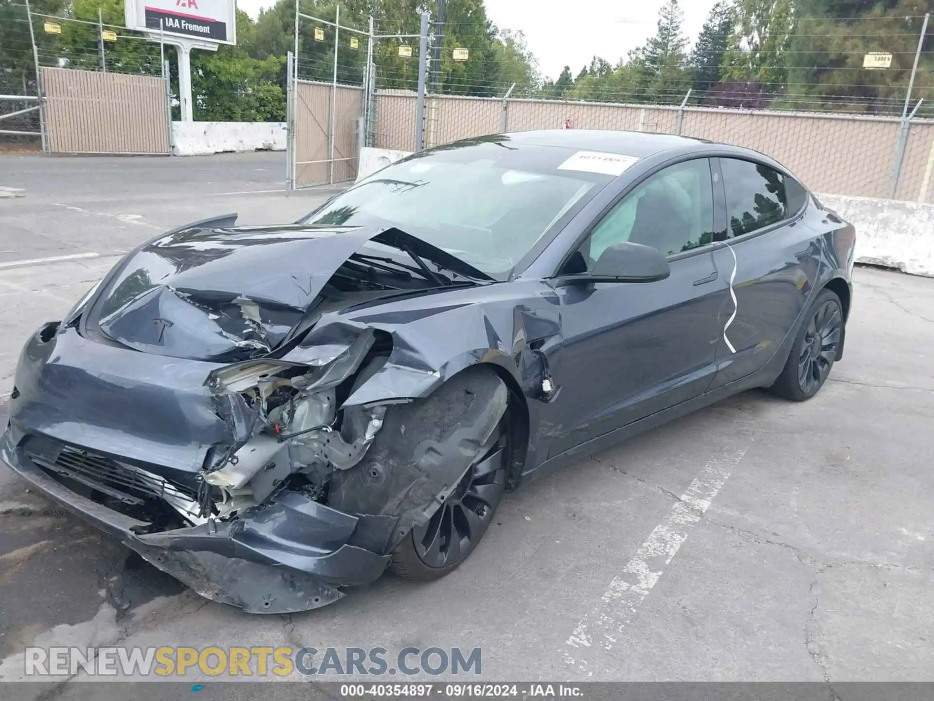 2 Photograph of a damaged car 5YJ3E1EC0PF498784 TESLA MODEL 3 2023
