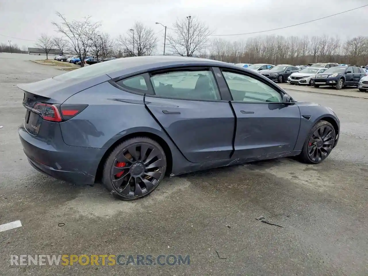 3 Photograph of a damaged car 5YJ3E1EC0PF499157 TESLA MODEL 3 2023