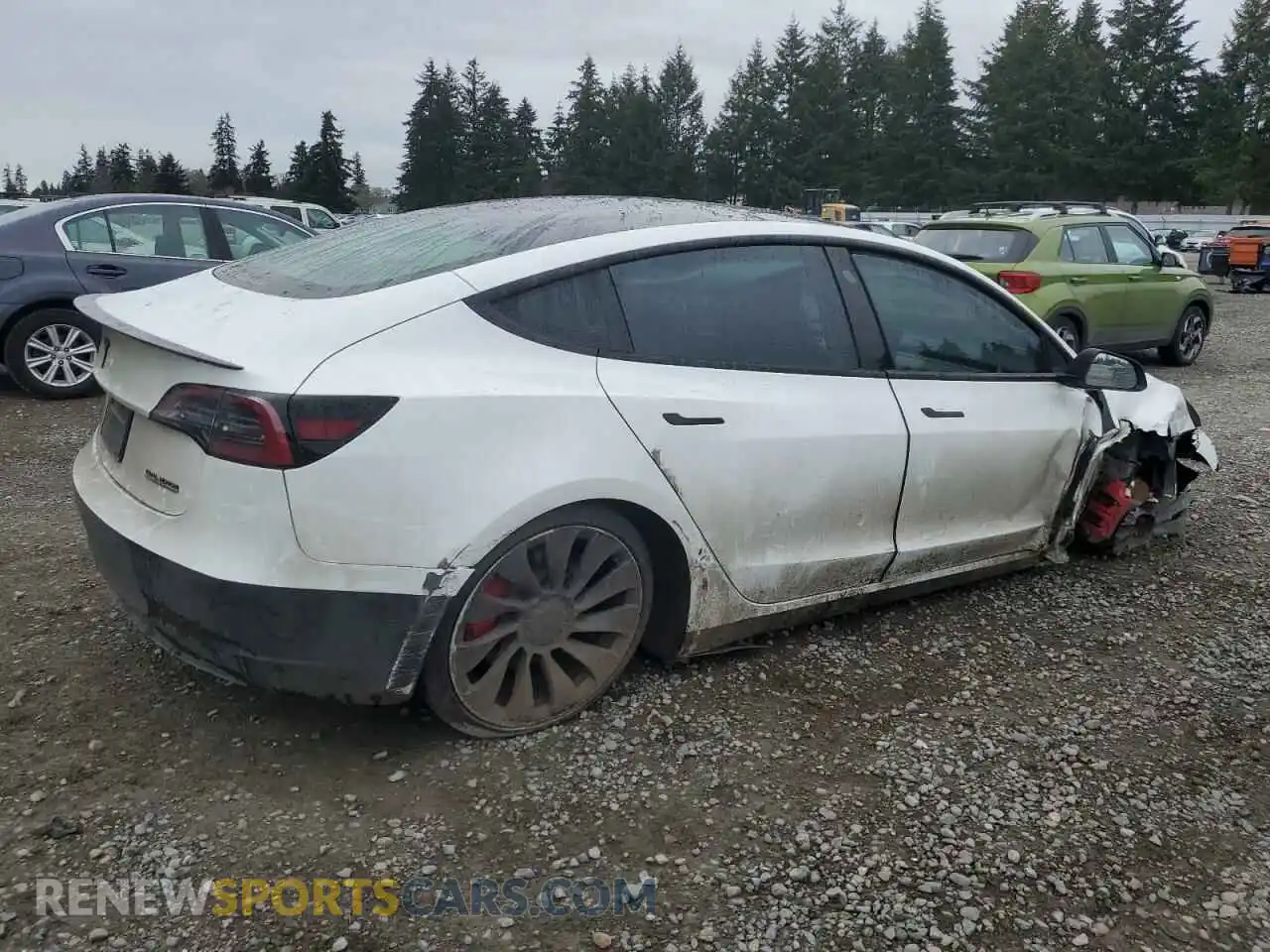 3 Photograph of a damaged car 5YJ3E1EC0PF563620 TESLA MODEL 3 2023