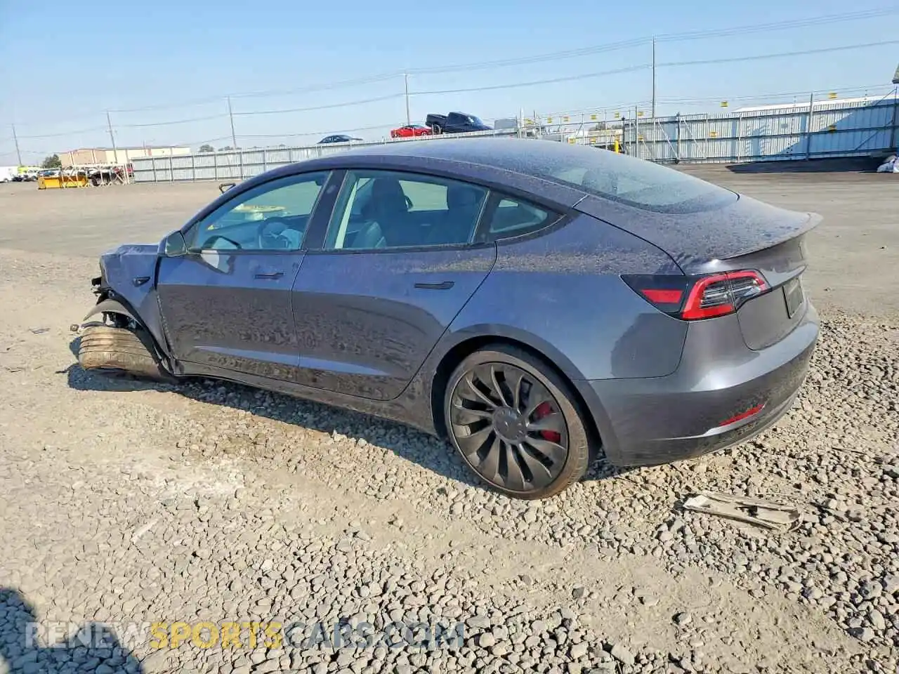 2 Фотография поврежденного автомобиля 5YJ3E1EC0PF576268 TESLA MODEL 3 2023