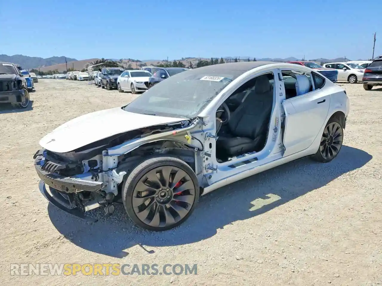 1 Photograph of a damaged car 5YJ3E1EC0PF583690 TESLA MODEL 3 2023