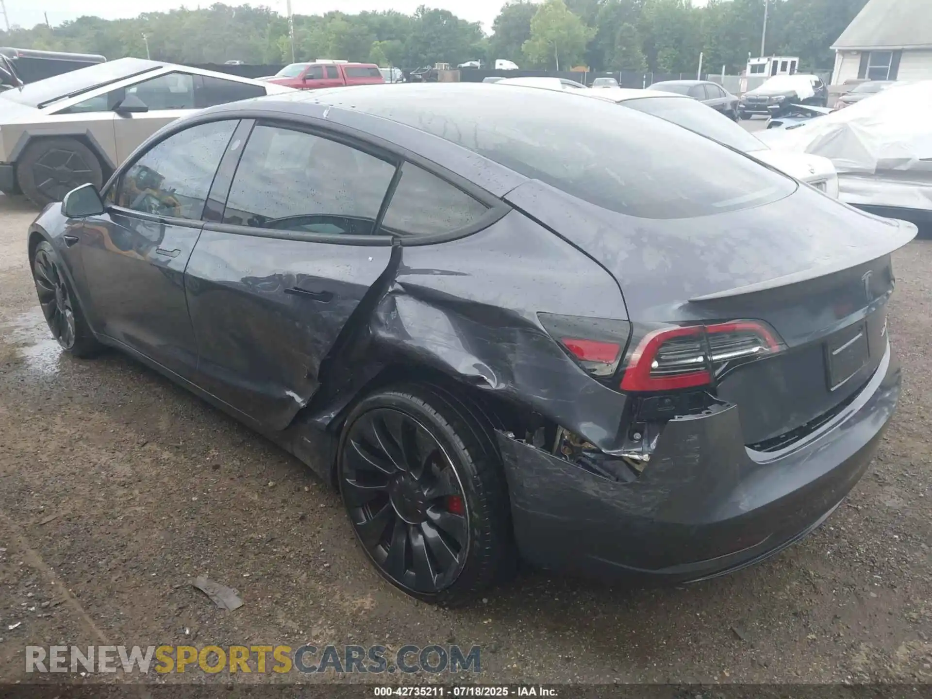 3 Photograph of a damaged car 5YJ3E1EC0PF590736 TESLA MODEL 3 2023
