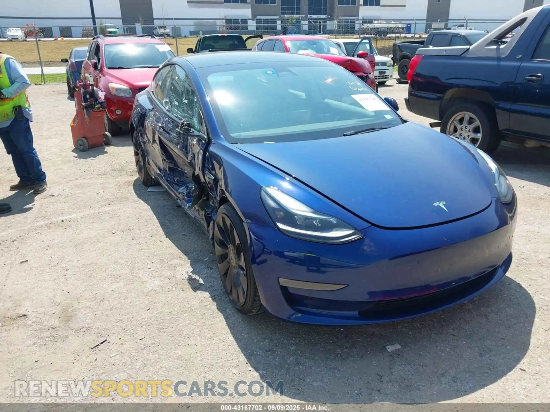 1 Photograph of a damaged car 5YJ3E1EC0PF628336 TESLA MODEL 3 2023
