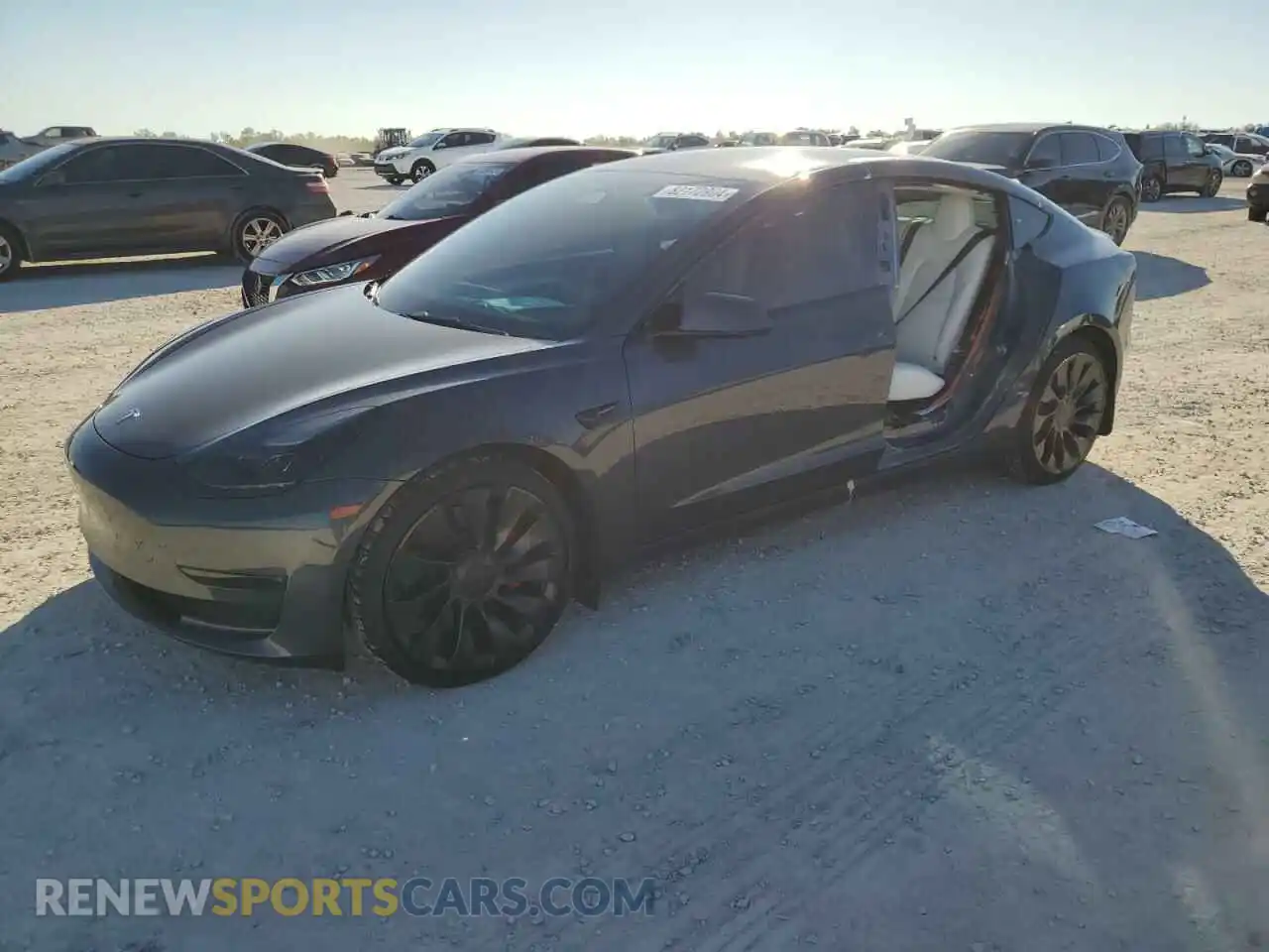 1 Photograph of a damaged car 5YJ3E1EC0PF631513 TESLA MODEL 3 2023