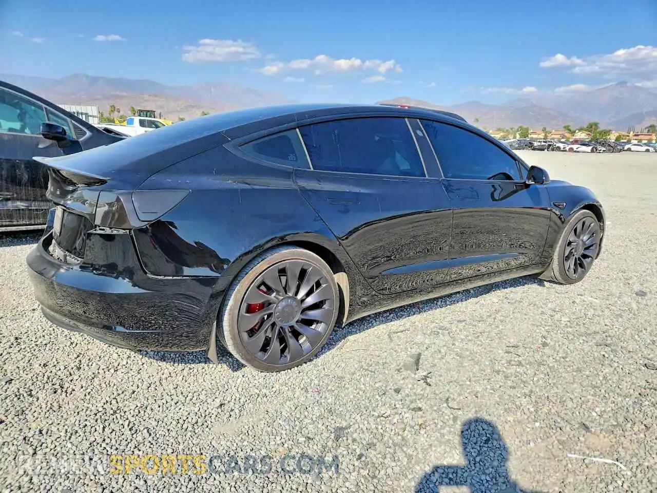 3 Photograph of a damaged car 5YJ3E1EC0PF631530 TESLA MODEL 3 2023