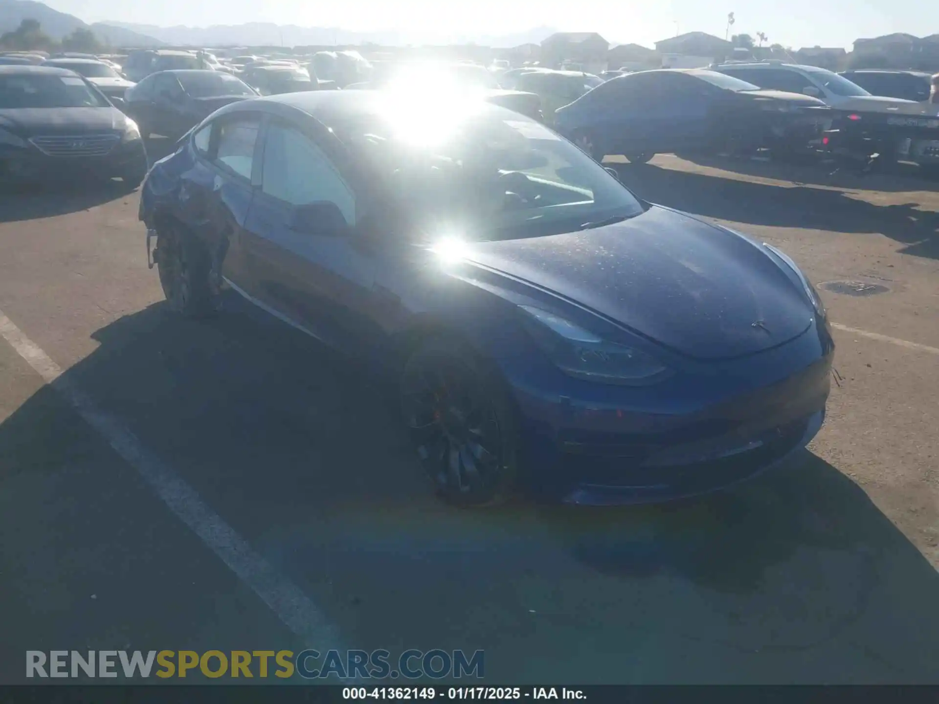 1 Photograph of a damaged car 5YJ3E1EC0PF693428 TESLA MODEL 3 2023