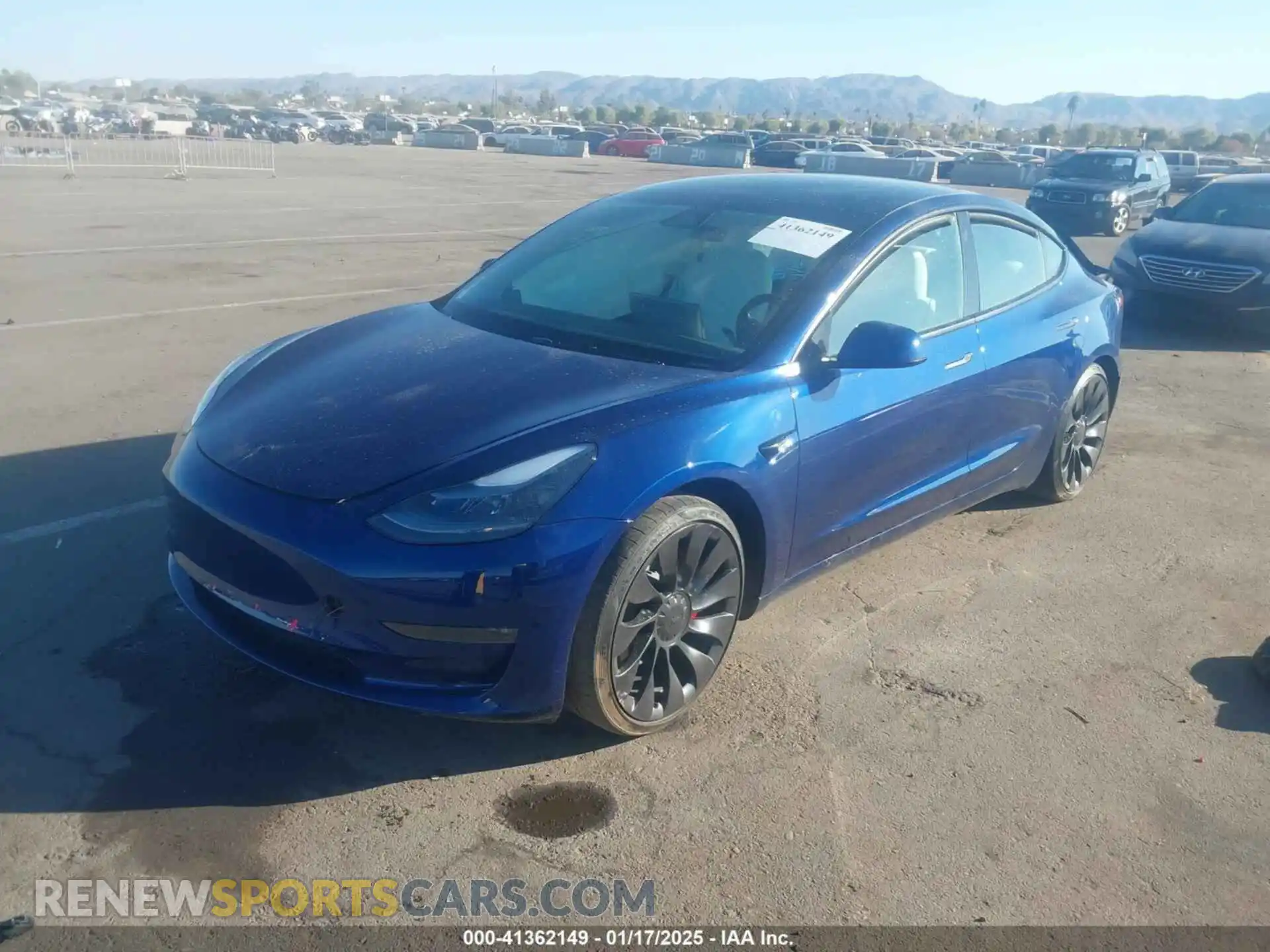 2 Photograph of a damaged car 5YJ3E1EC0PF693428 TESLA MODEL 3 2023
