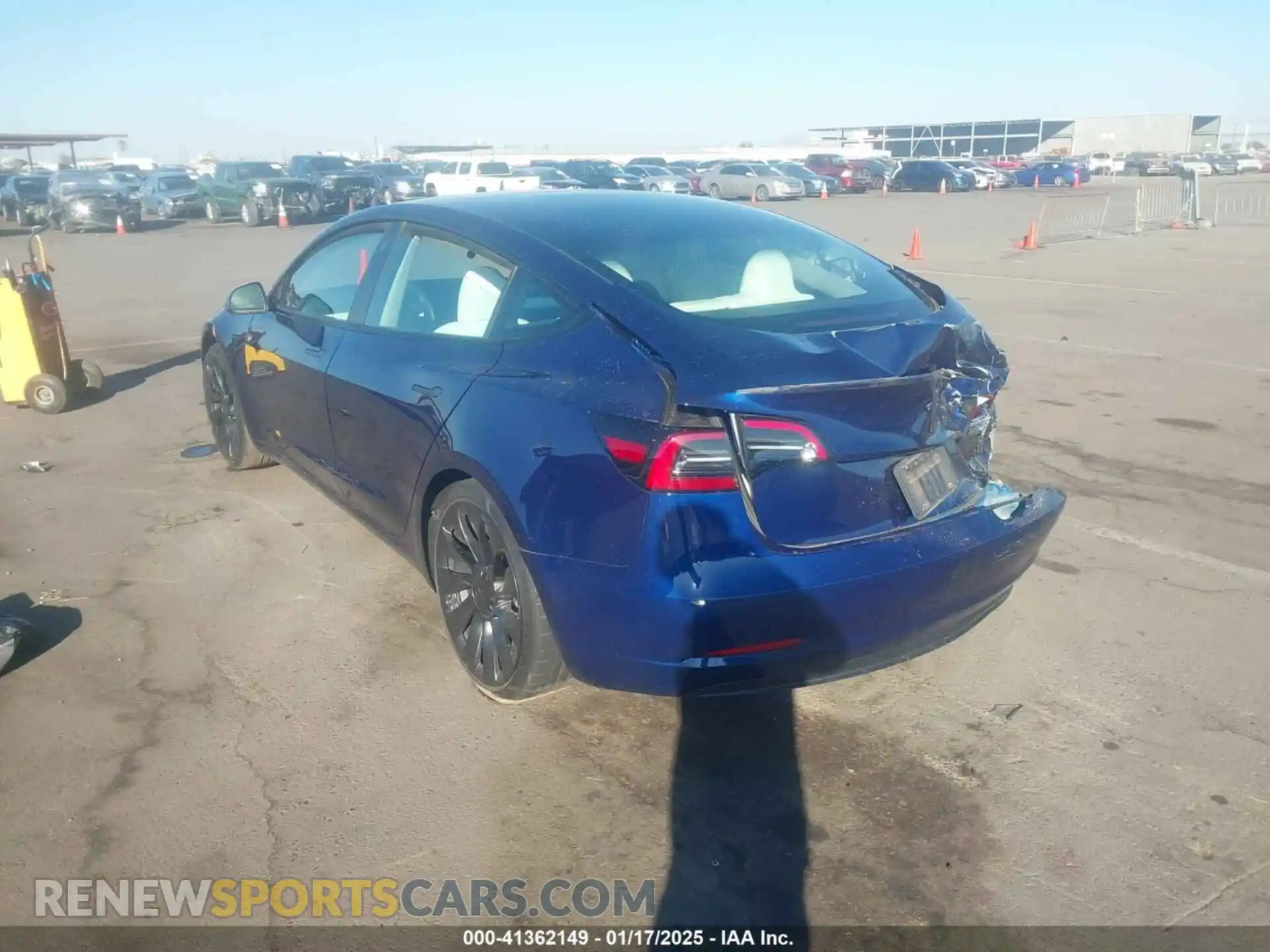 3 Photograph of a damaged car 5YJ3E1EC0PF693428 TESLA MODEL 3 2023