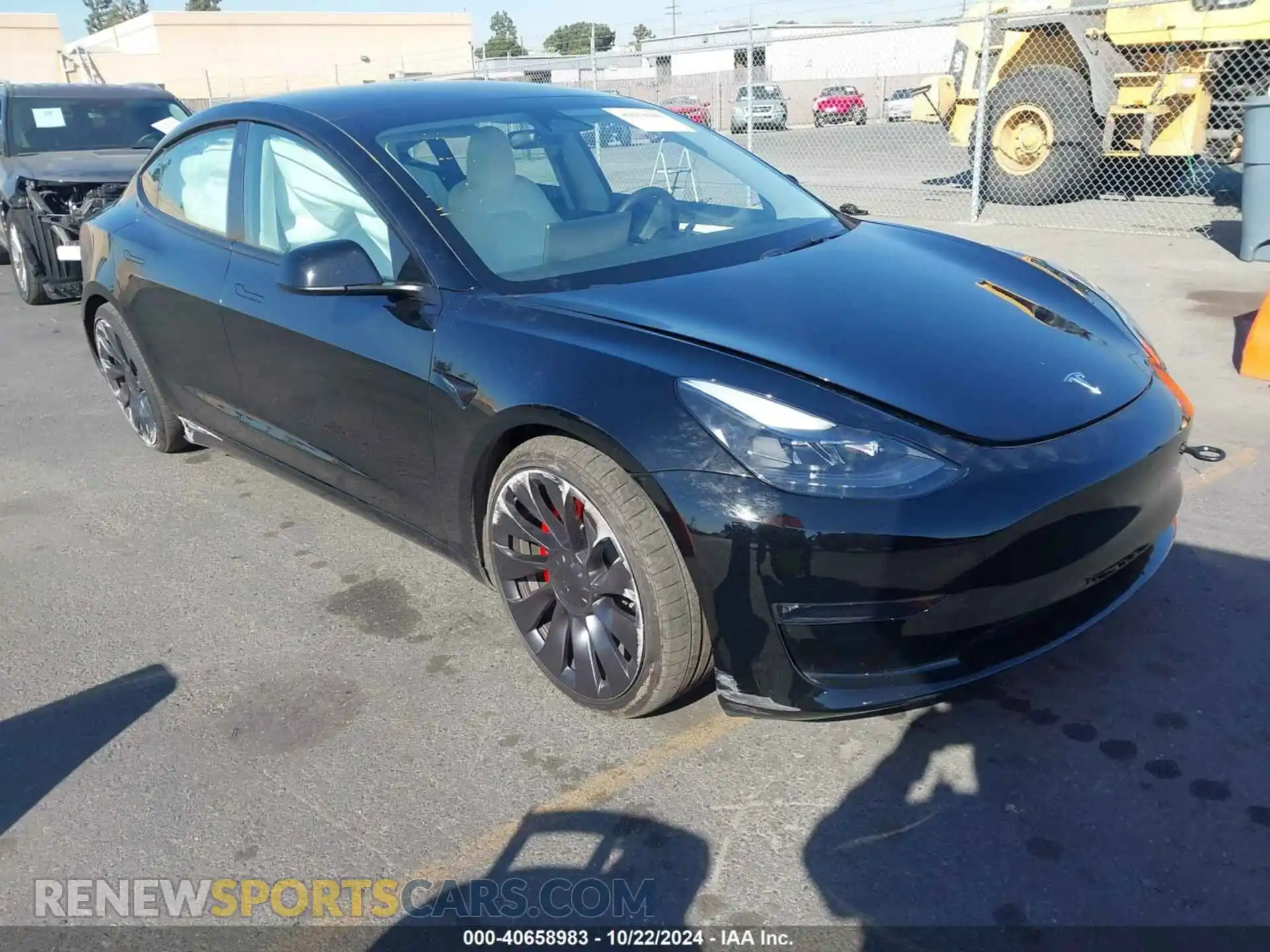 1 Photograph of a damaged car 5YJ3E1EC0PF712222 TESLA MODEL 3 2023