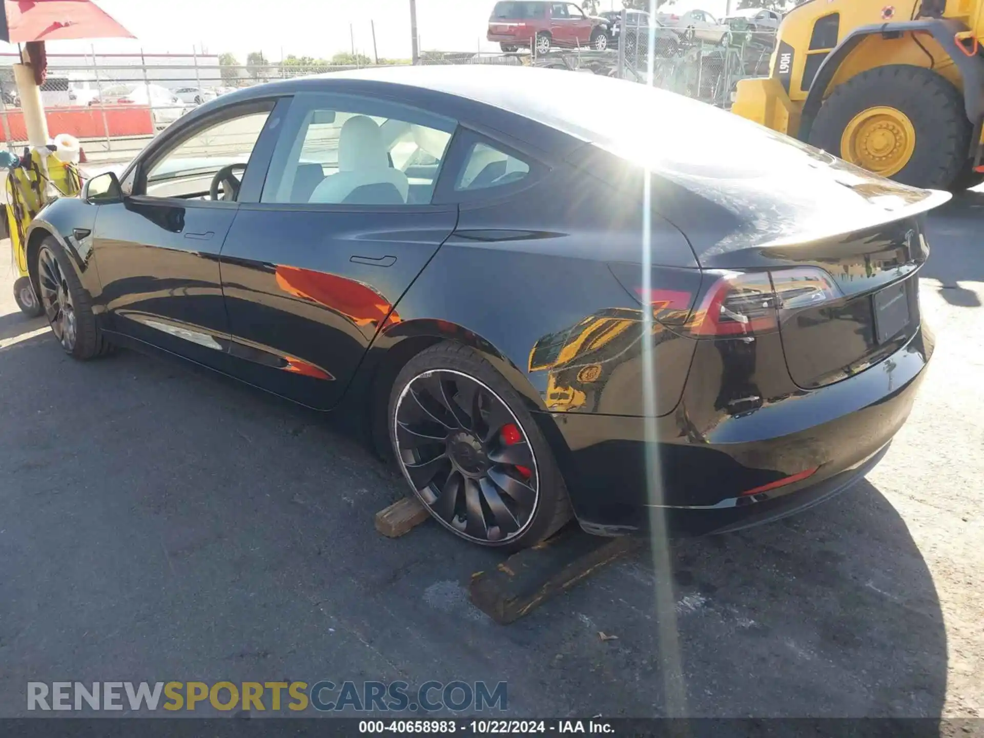 3 Photograph of a damaged car 5YJ3E1EC0PF712222 TESLA MODEL 3 2023
