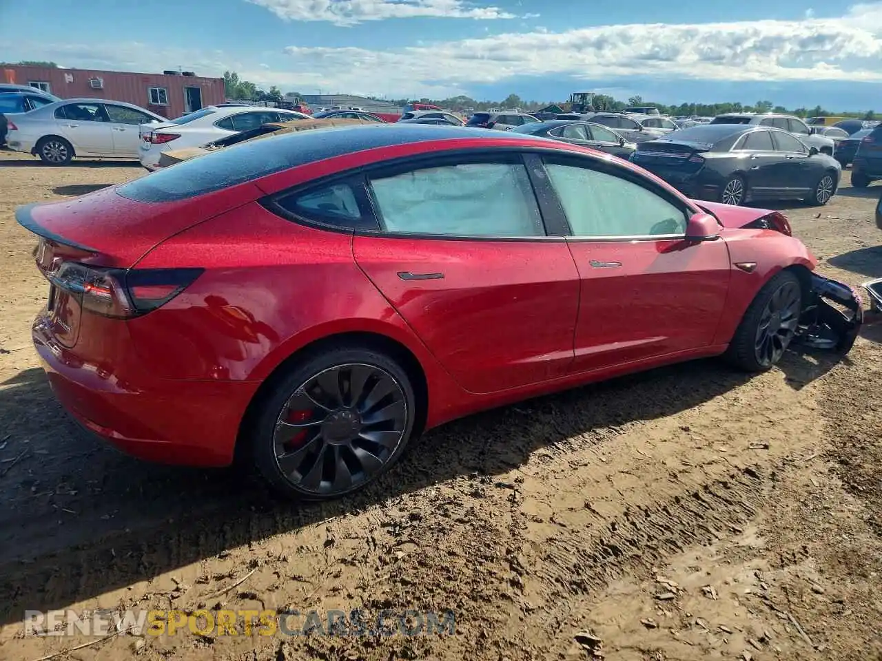 3 Photograph of a damaged car 5YJ3E1EC1PF397575 TESLA MODEL 3 2023