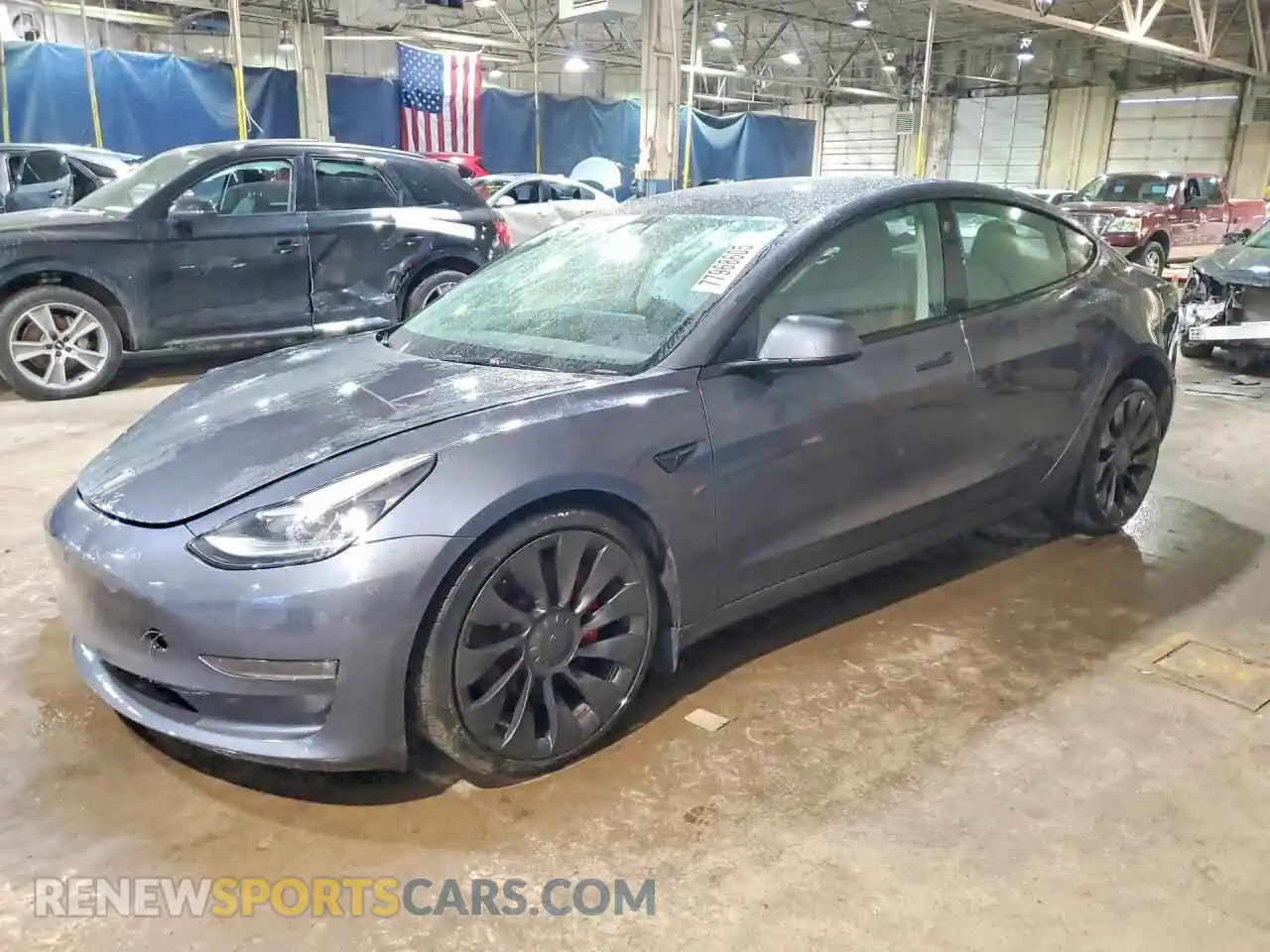 1 Photograph of a damaged car 5YJ3E1EC1PF399200 TESLA MODEL 3 2023