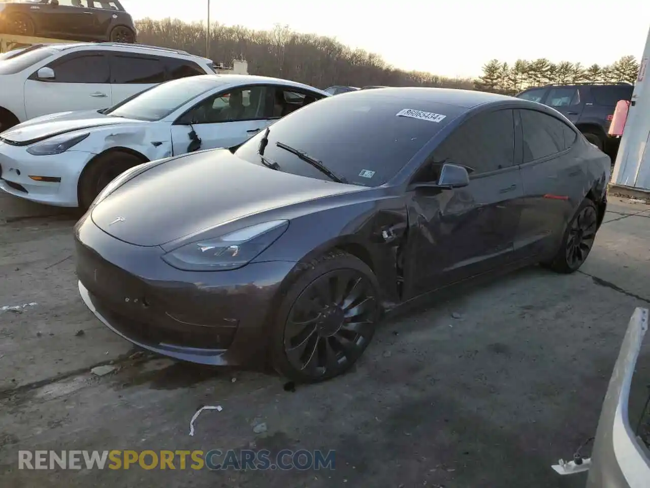 1 Photograph of a damaged car 5YJ3E1EC1PF558636 TESLA MODEL 3 2023
