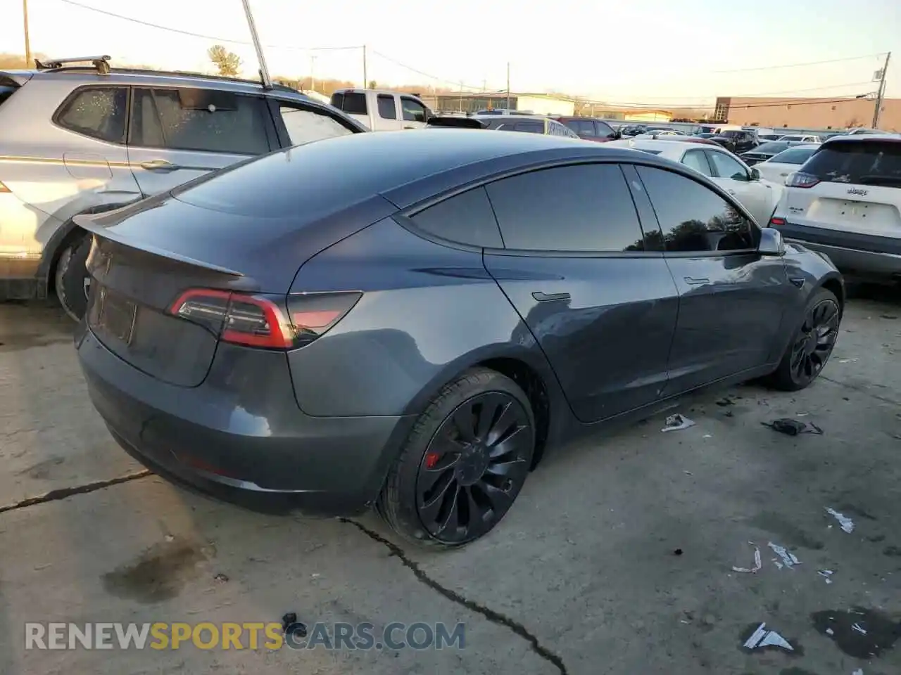 3 Photograph of a damaged car 5YJ3E1EC1PF558636 TESLA MODEL 3 2023