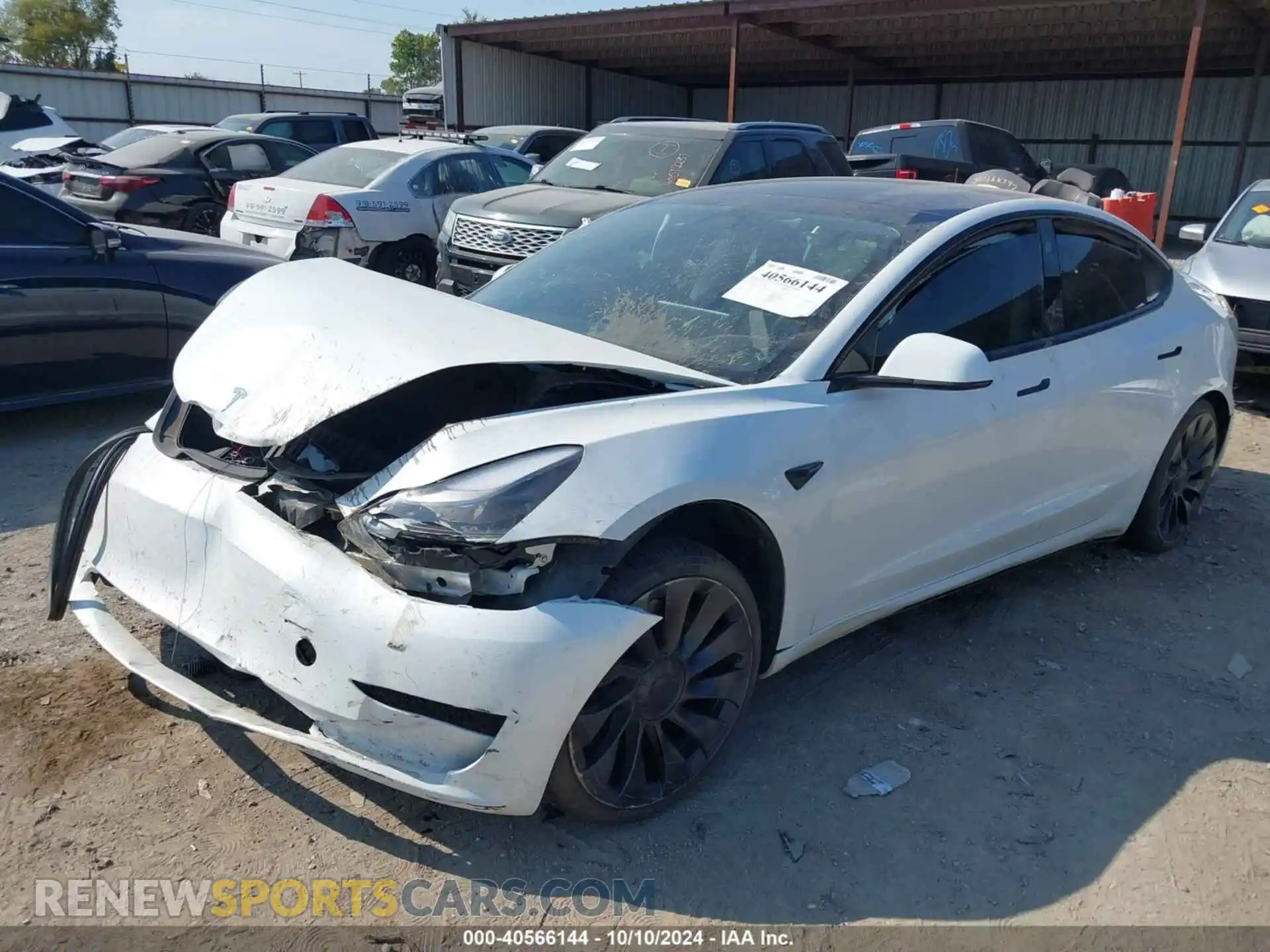 2 Photograph of a damaged car 5YJ3E1EC1PF577946 TESLA MODEL 3 2023