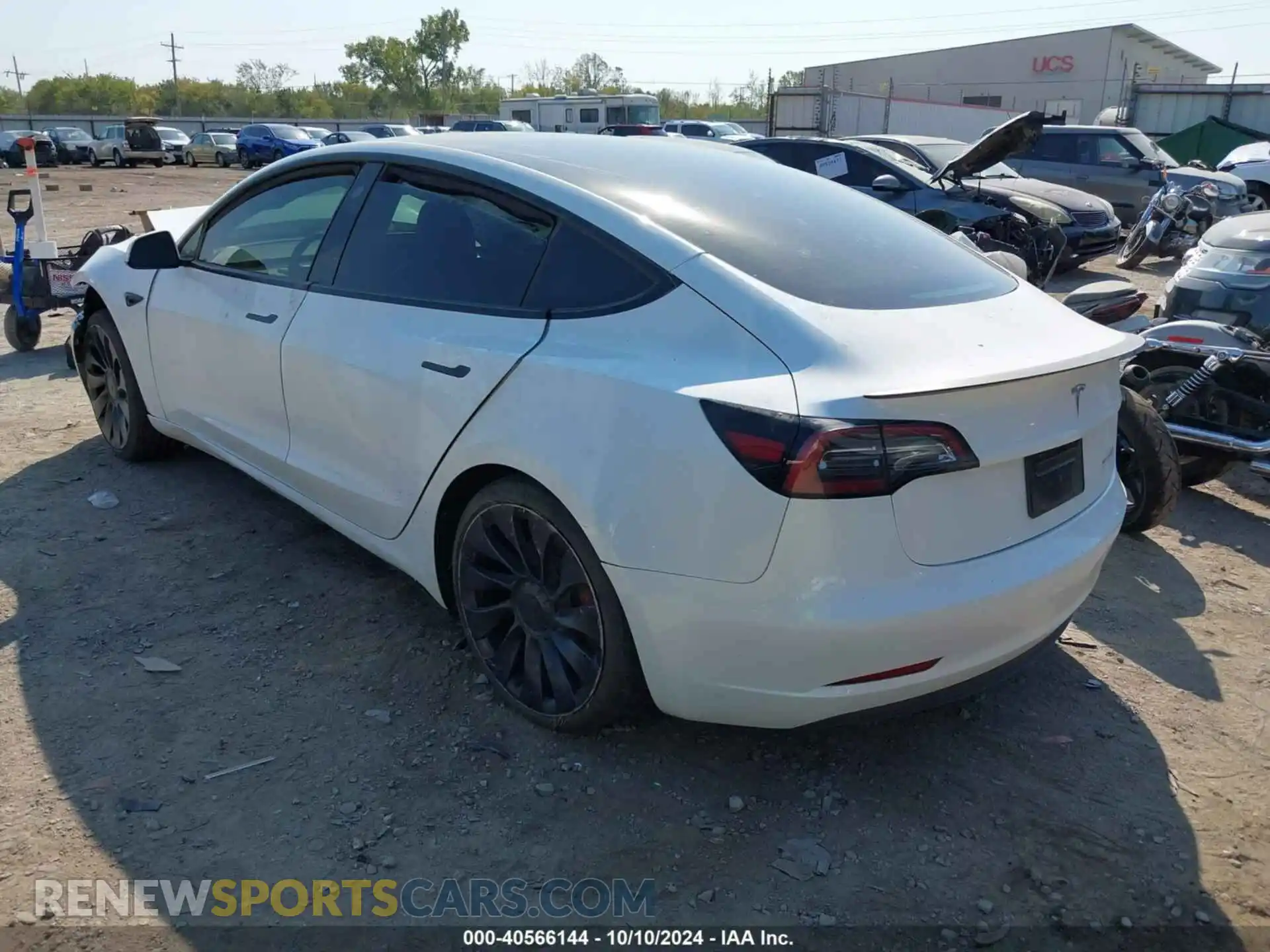 3 Photograph of a damaged car 5YJ3E1EC1PF577946 TESLA MODEL 3 2023