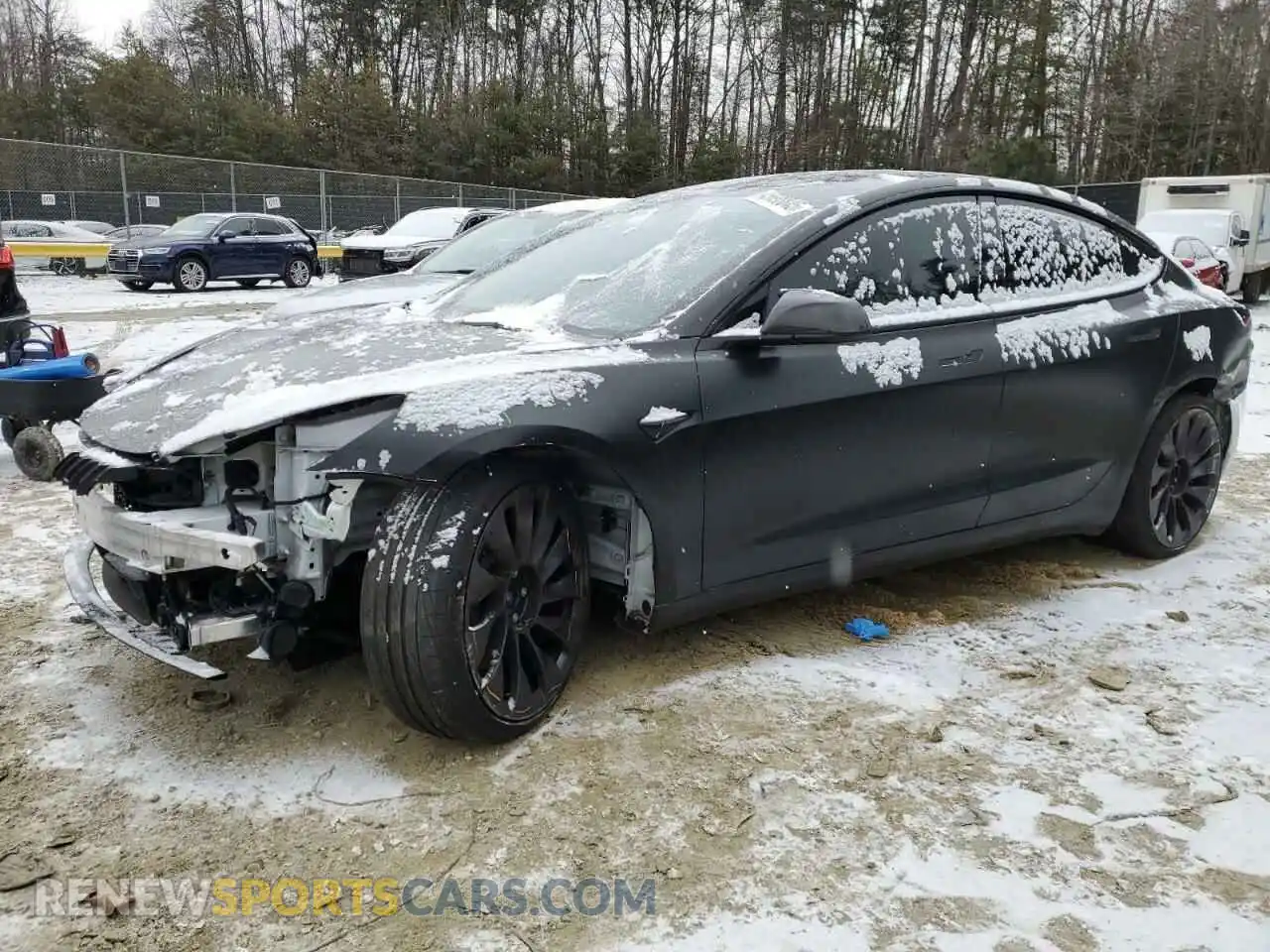 1 Photograph of a damaged car 5YJ3E1EC1PF609990 TESLA MODEL 3 2023