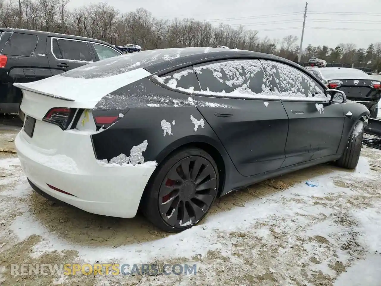 3 Photograph of a damaged car 5YJ3E1EC1PF609990 TESLA MODEL 3 2023