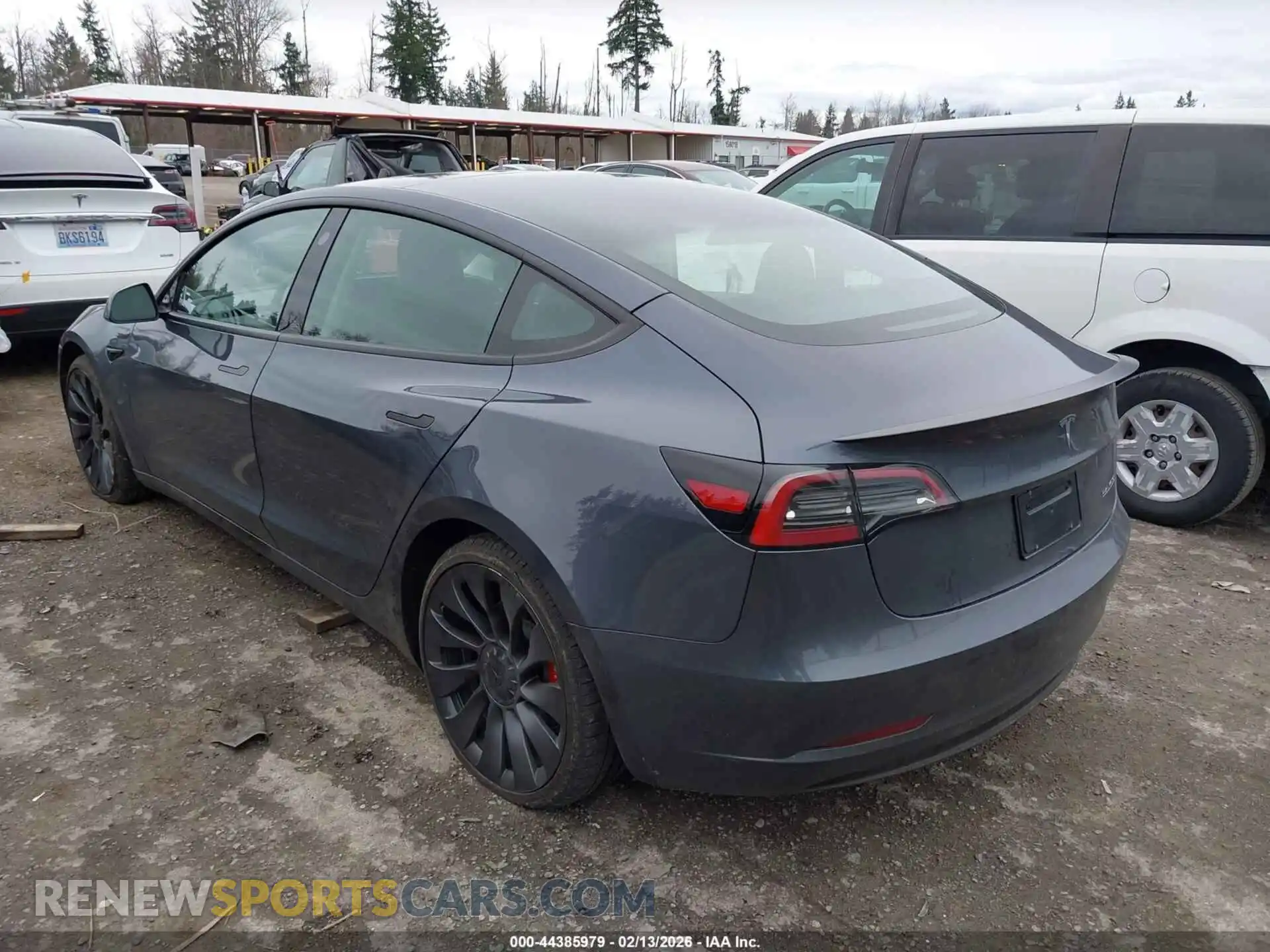 3 Photograph of a damaged car 5YJ3E1EC1PF701407 TESLA MODEL 3 2023