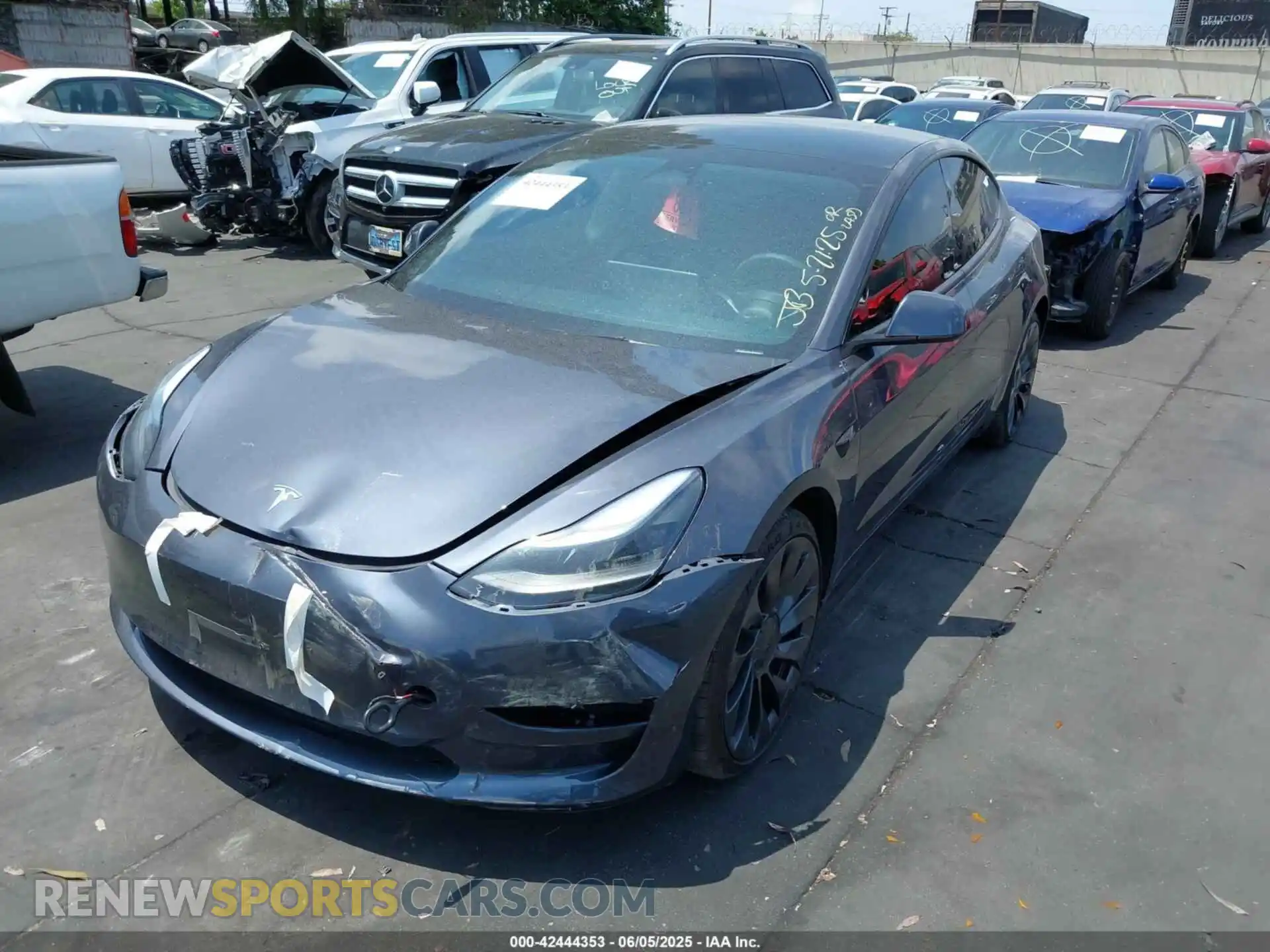 2 Photograph of a damaged car 5YJ3E1EC1PF706557 TESLA MODEL 3 2023