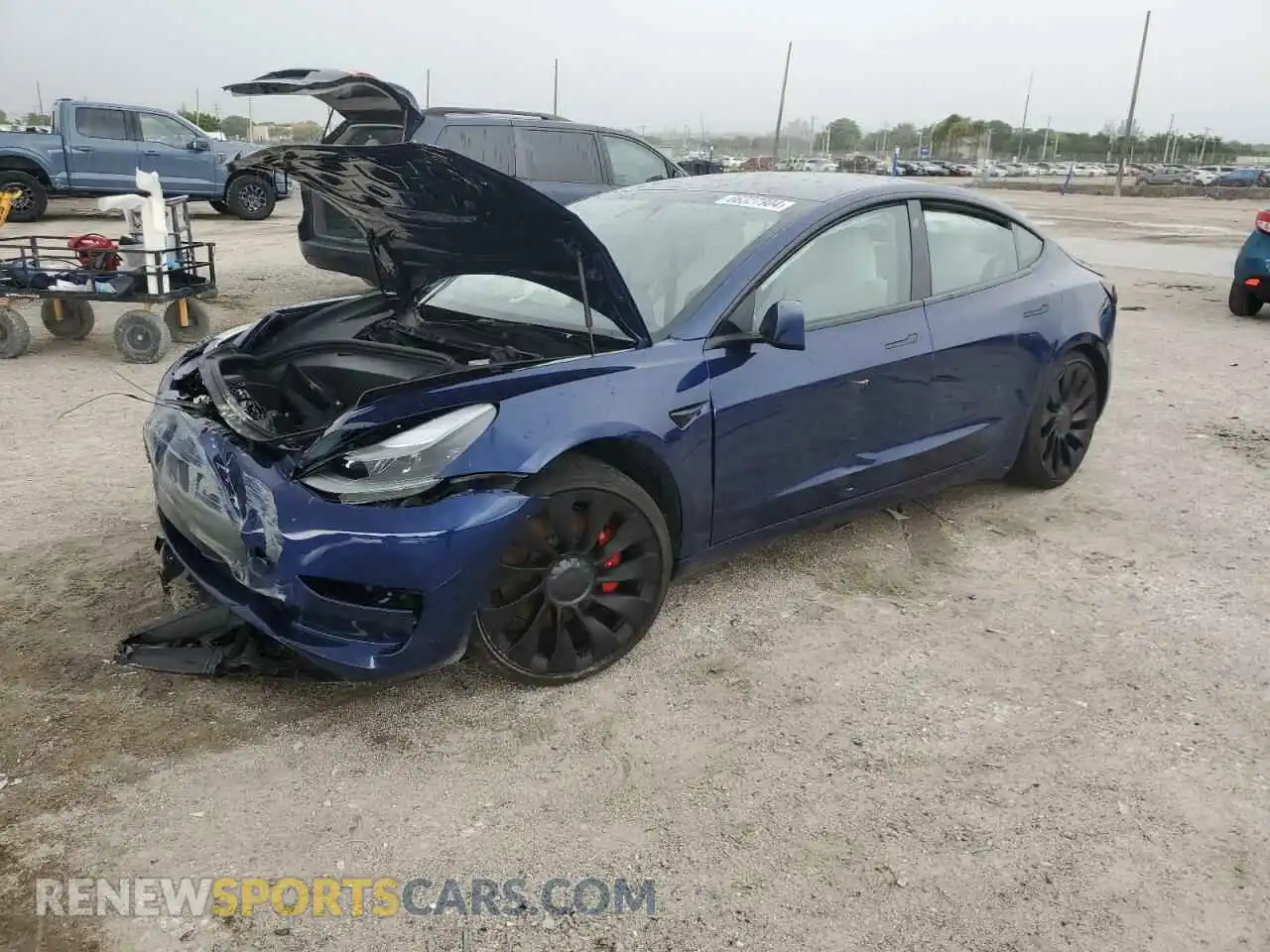 1 Фотография поврежденного автомобиля 5YJ3E1EC1PF707126 TESLA MODEL 3 2023