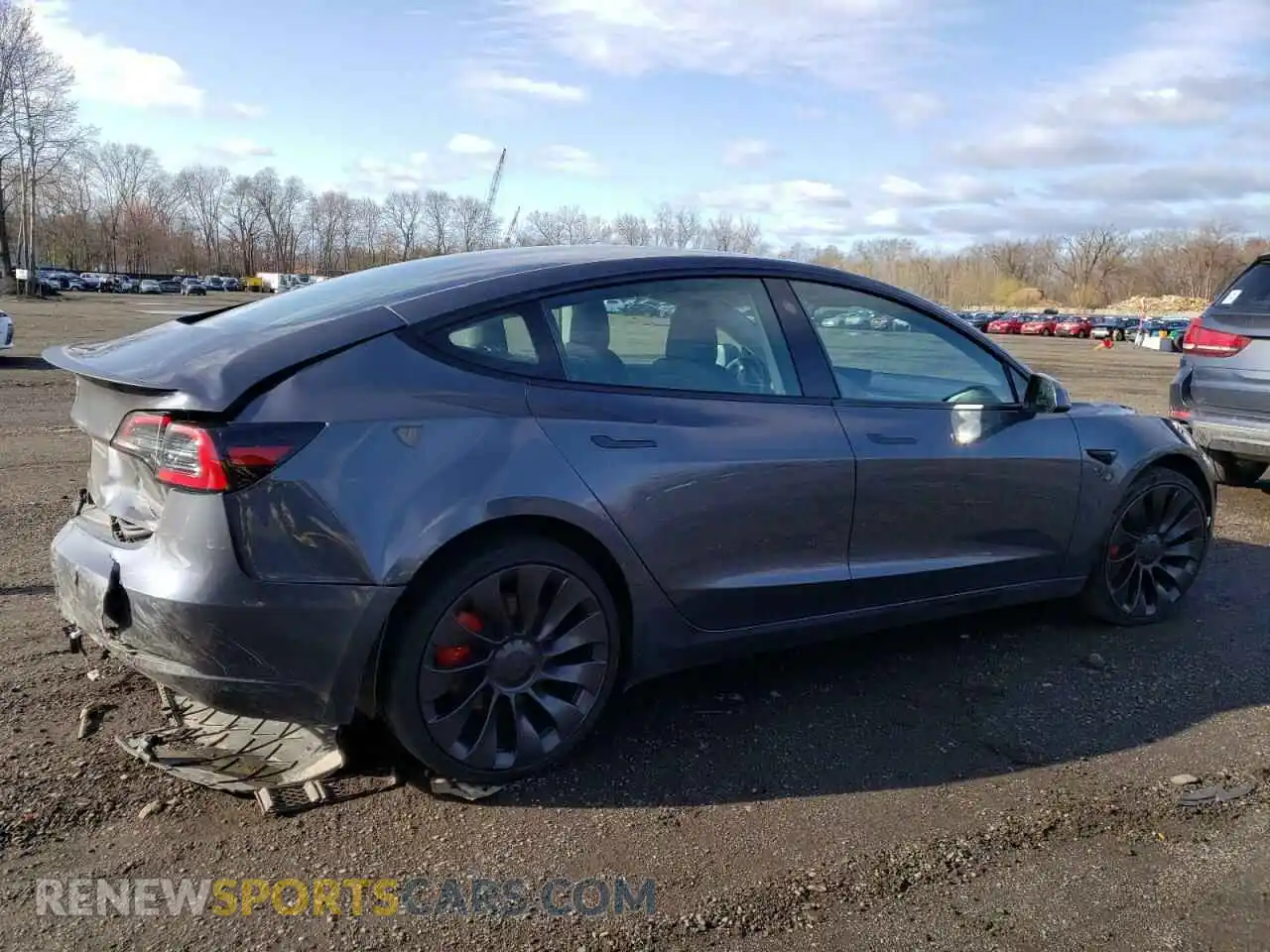 3 fotografías del automóvil dañado 5YJ3E1EC1PF710382 TESLA MODEL 3 2023