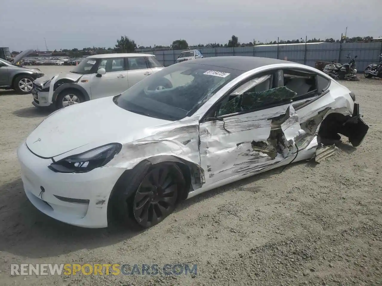 1 Фотография поврежденного автомобиля 5YJ3E1EC2PF382146 TESLA MODEL 3 2023