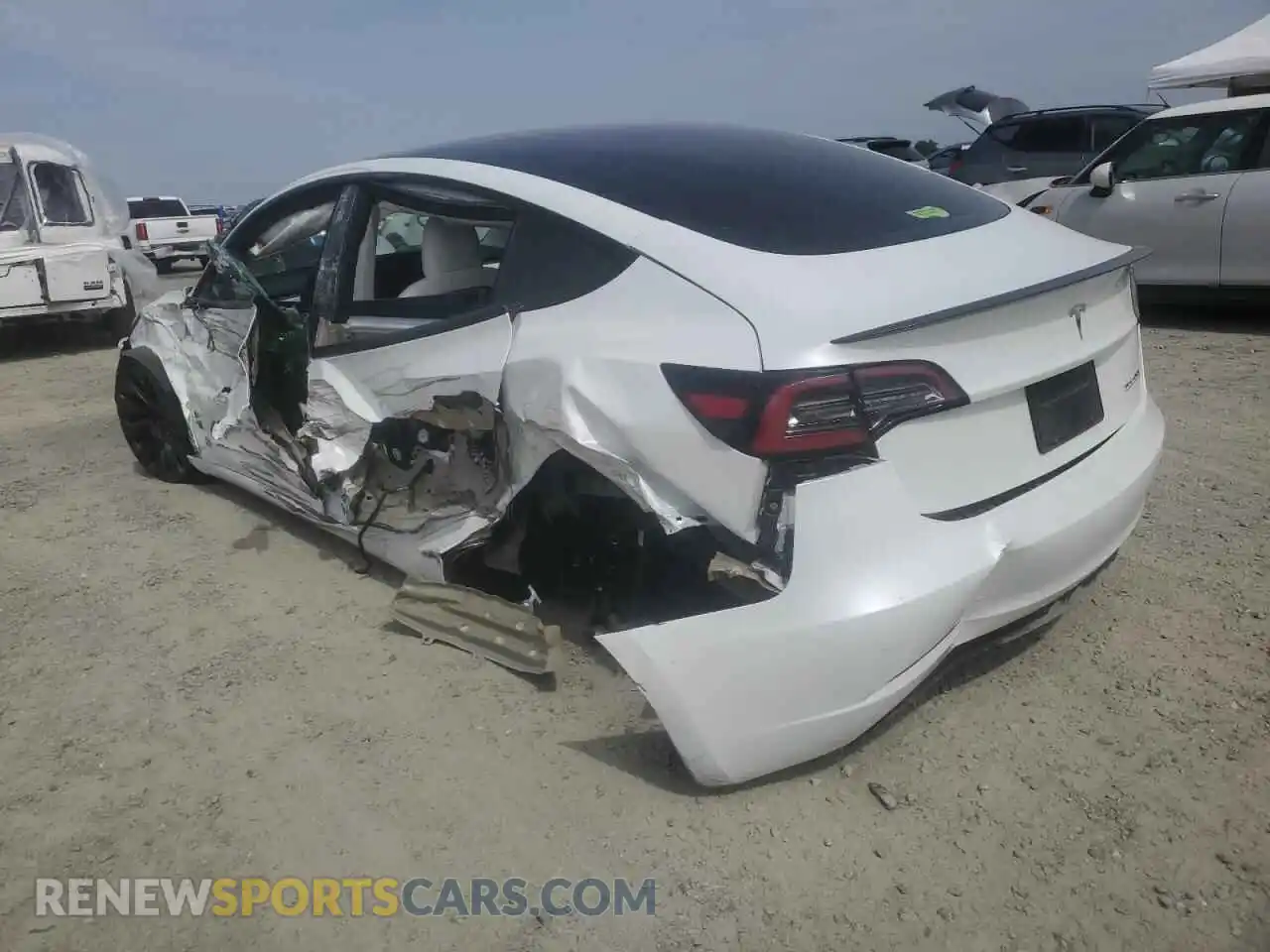2 Фотография поврежденного автомобиля 5YJ3E1EC2PF382146 TESLA MODEL 3 2023