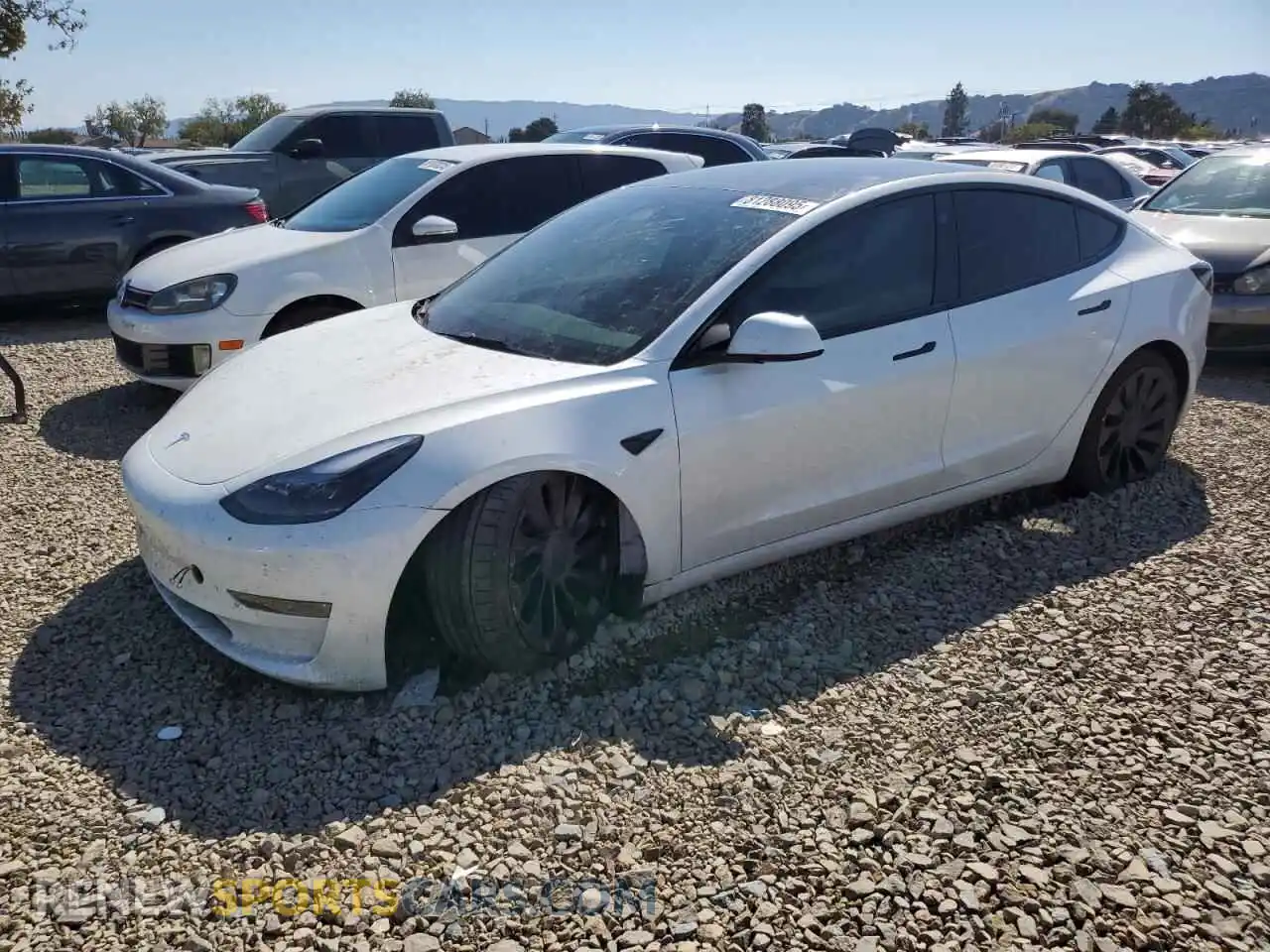 1 Photograph of a damaged car 5YJ3E1EC2PF420829 TESLA MODEL 3 2023
