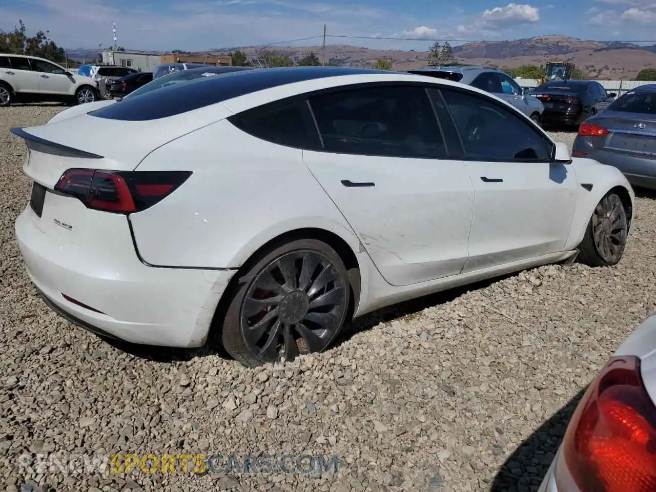 3 Photograph of a damaged car 5YJ3E1EC2PF420829 TESLA MODEL 3 2023