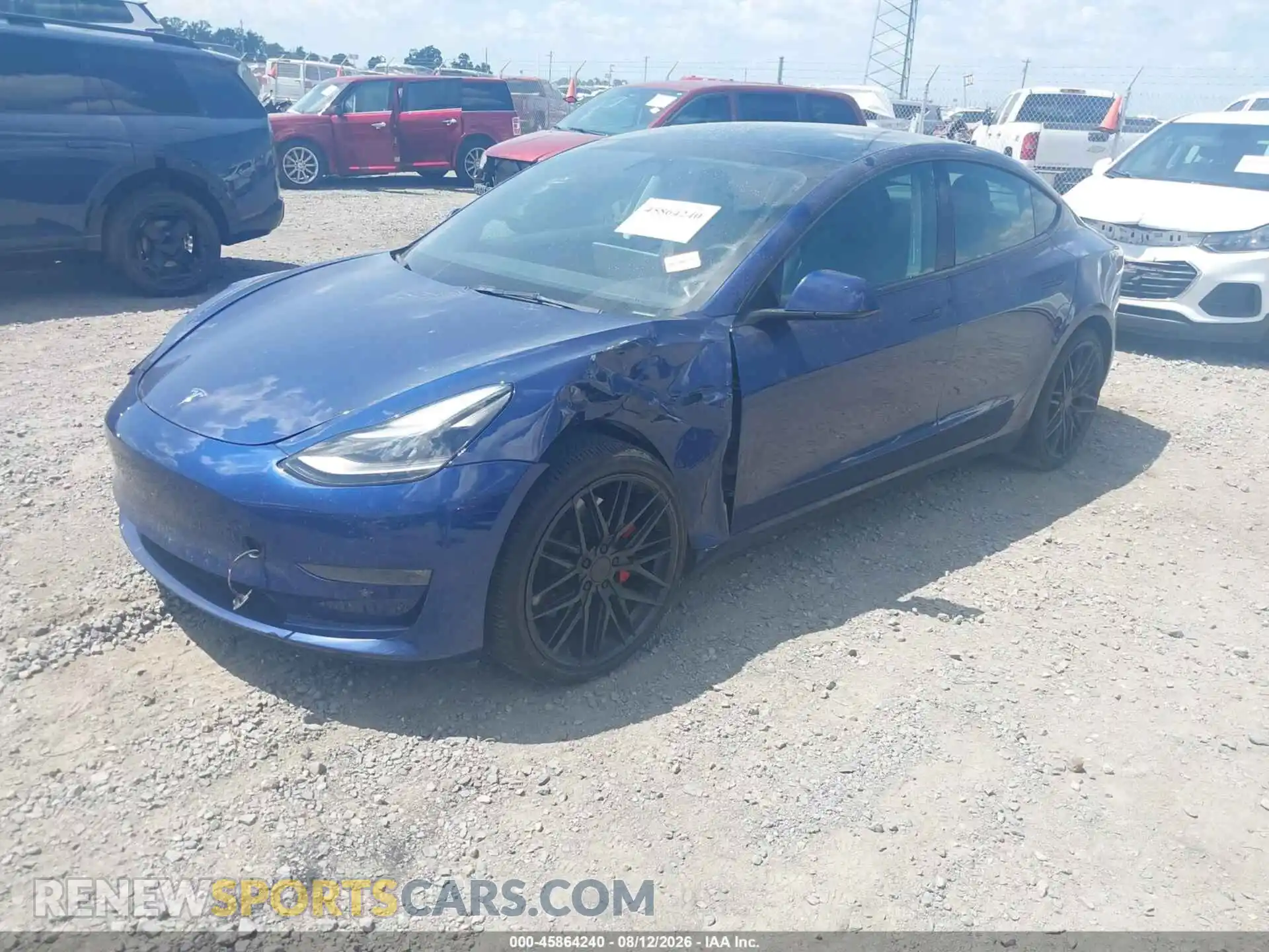 2 Photograph of a damaged car 5YJ3E1EC2PF480710 TESLA MODEL 3 2023