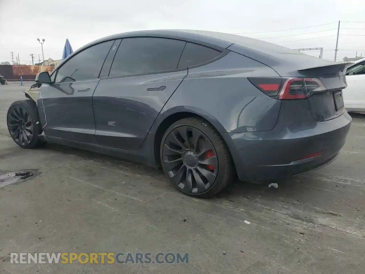 2 Photograph of a damaged car 5YJ3E1EC2PF548438 TESLA MODEL 3 2023