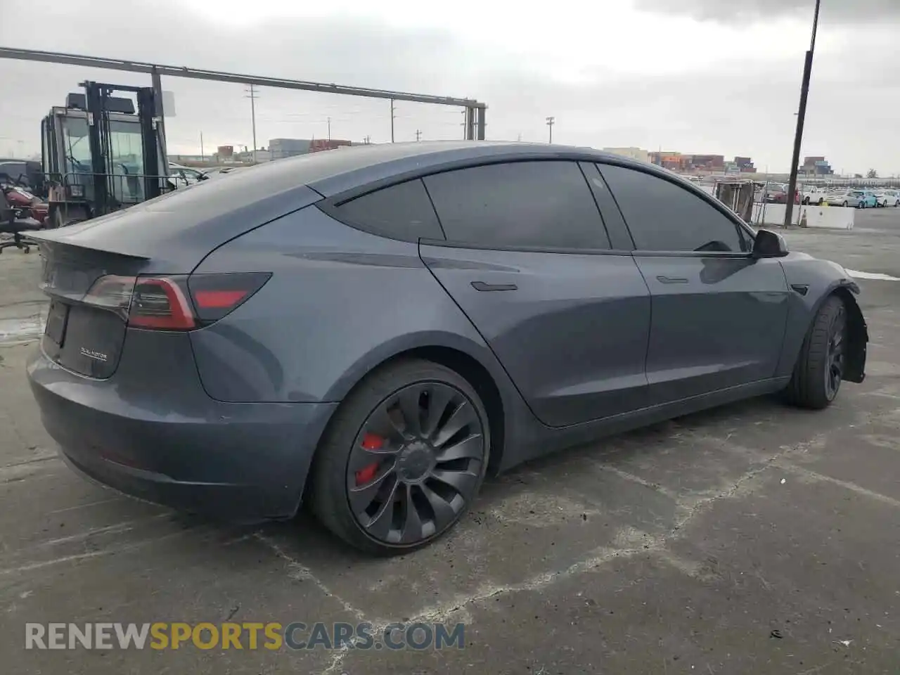 3 Photograph of a damaged car 5YJ3E1EC2PF548438 TESLA MODEL 3 2023