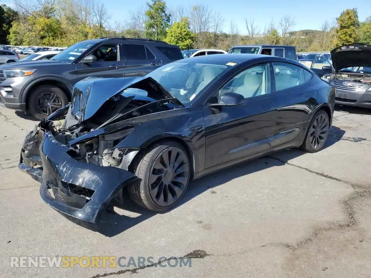 1 fotografías del automóvil dañado 5YJ3E1EC2PF562968 TESLA MODEL 3 2023