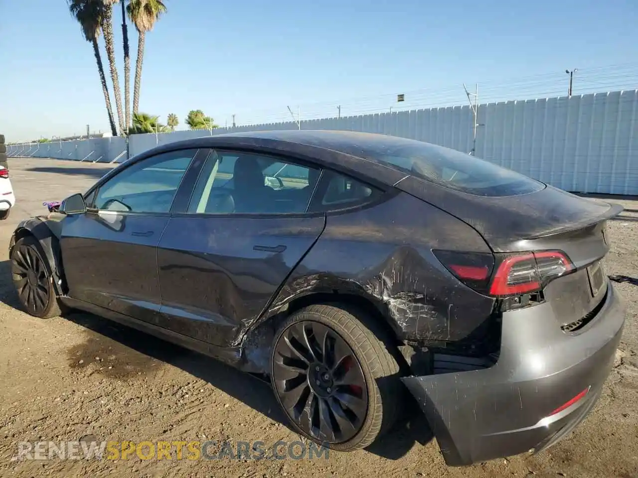 2 Photograph of a damaged car 5YJ3E1EC2PF584565 TESLA MODEL 3 2023