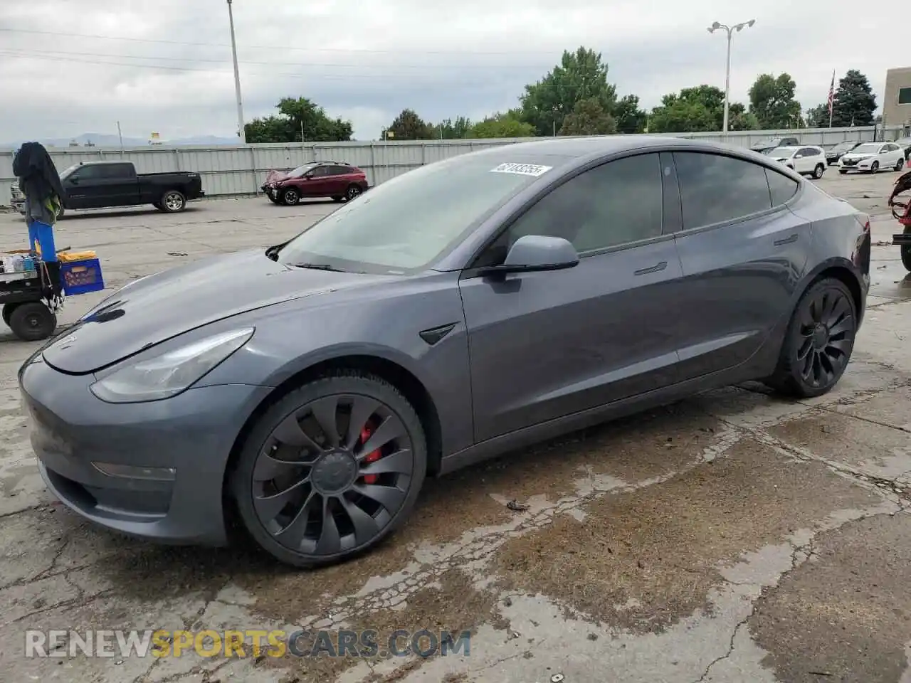 1 Photograph of a damaged car 5YJ3E1EC2PF652377 TESLA MODEL 3 2023