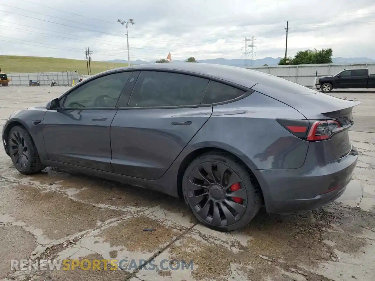 2 Photograph of a damaged car 5YJ3E1EC2PF652377 TESLA MODEL 3 2023