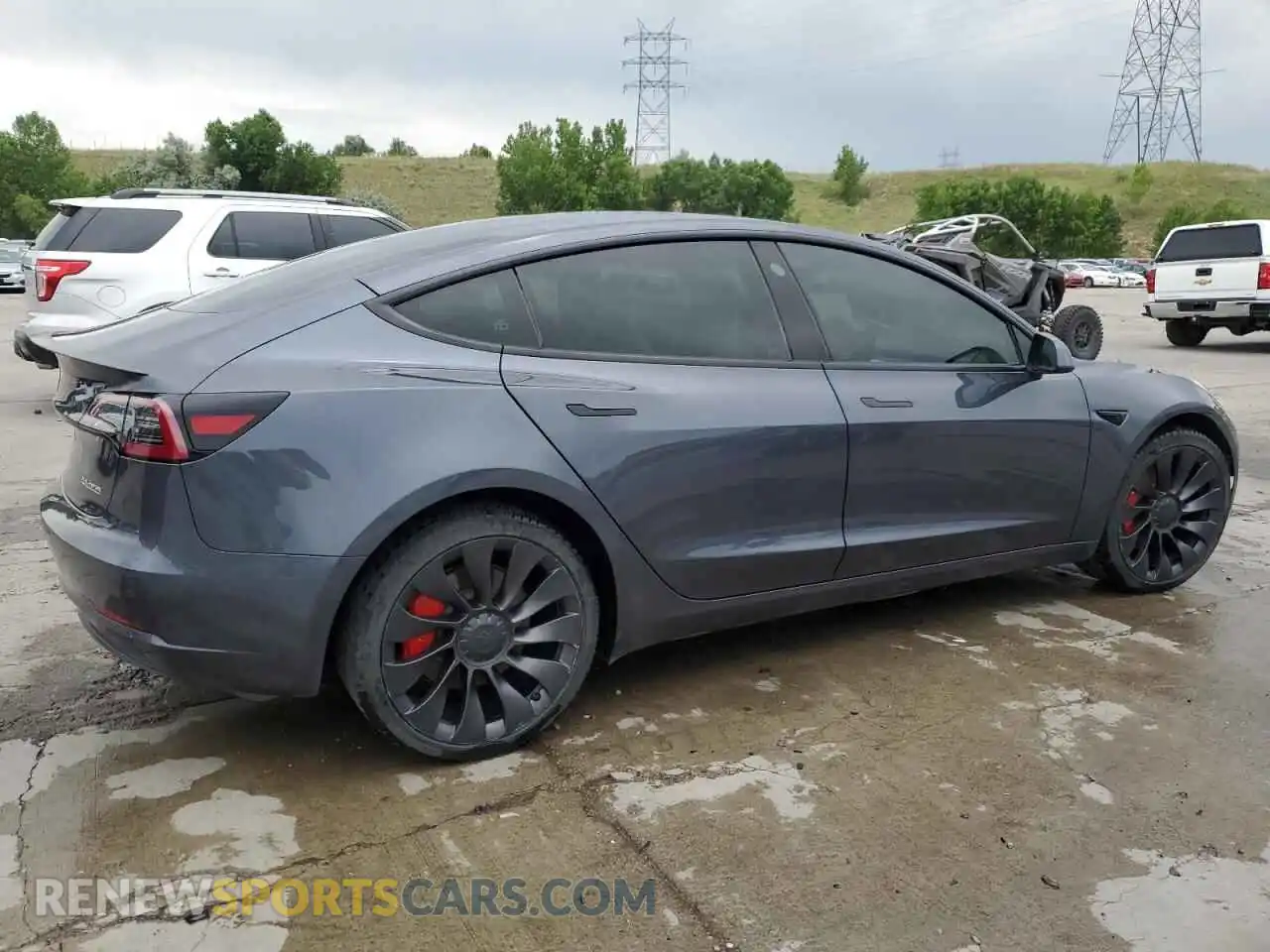 3 Photograph of a damaged car 5YJ3E1EC2PF652377 TESLA MODEL 3 2023